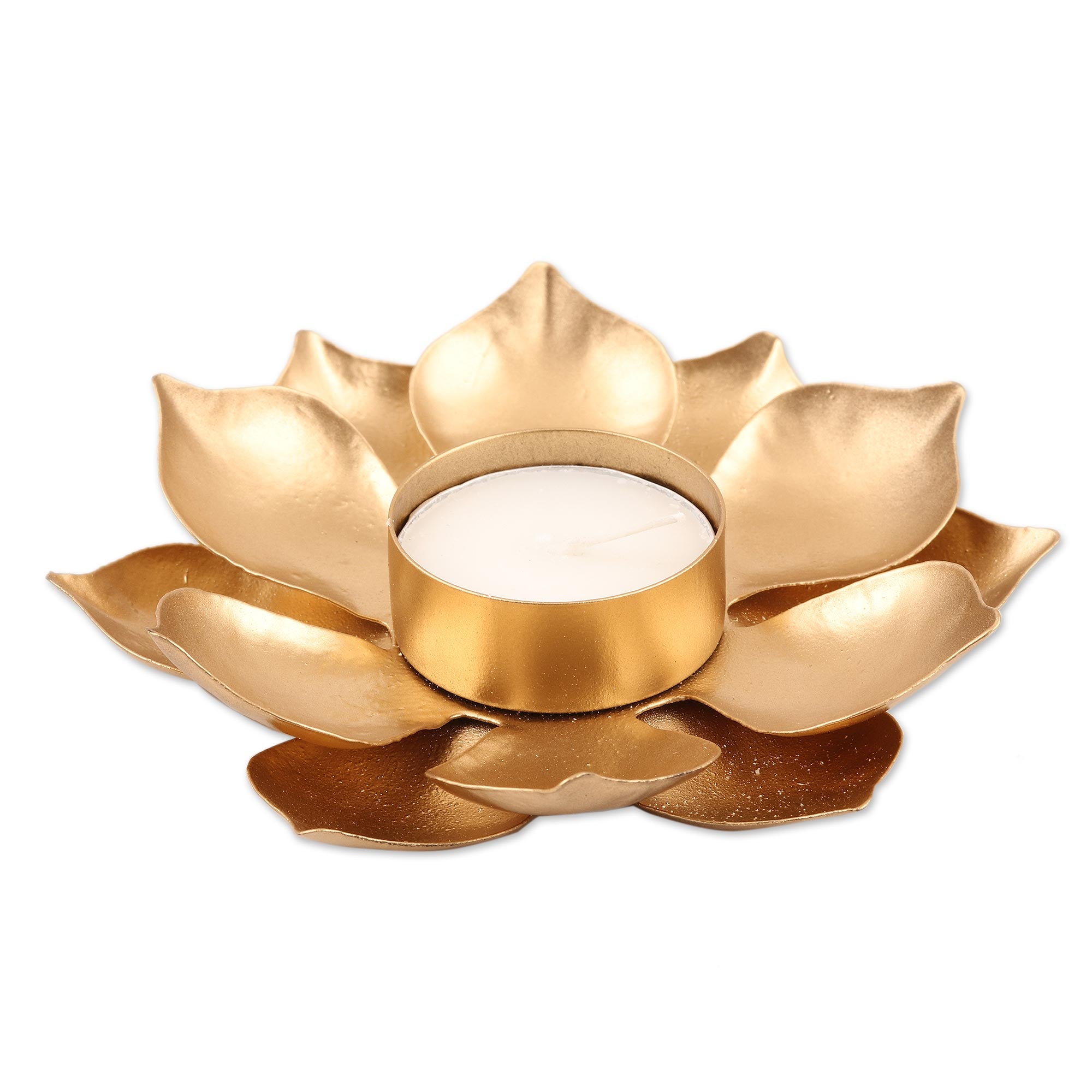 Premium Golden Lotus Tealight Candleholder - Ultimate Home Decor Upgrade