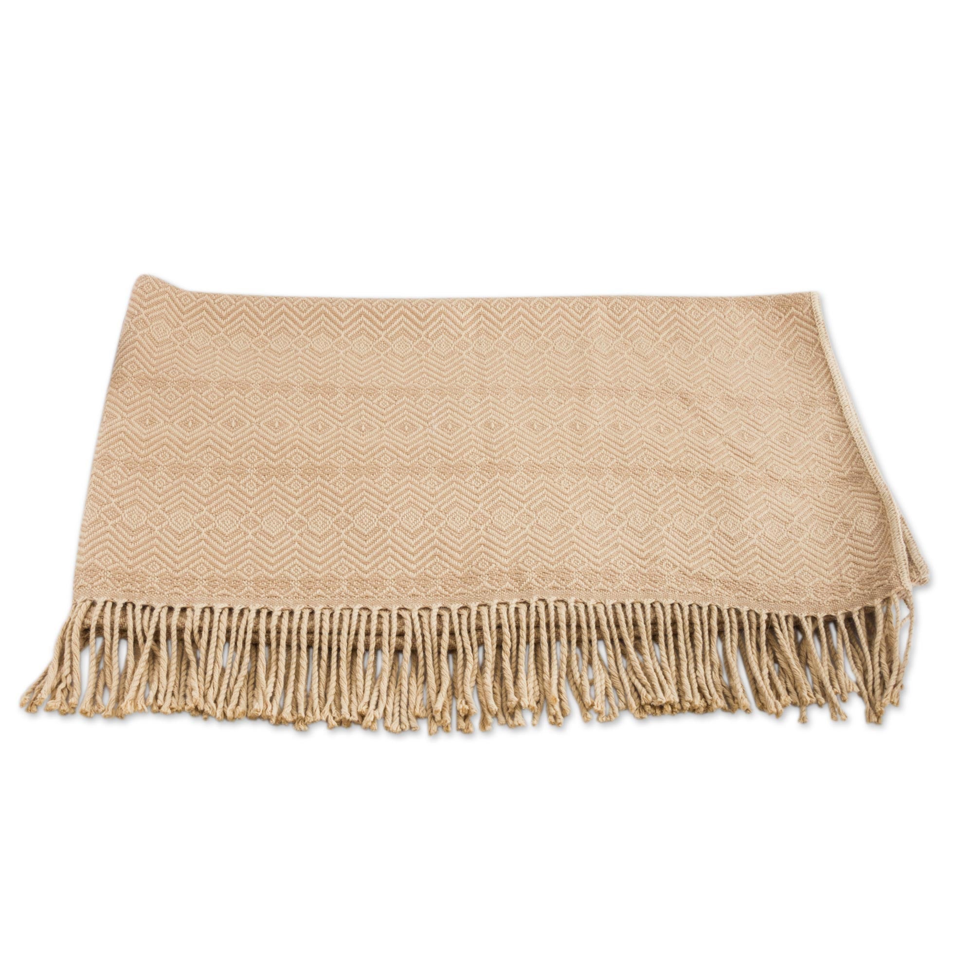Premium Sandy Passion Alpaca Blend Throw Blanket - Ultimate Comfort