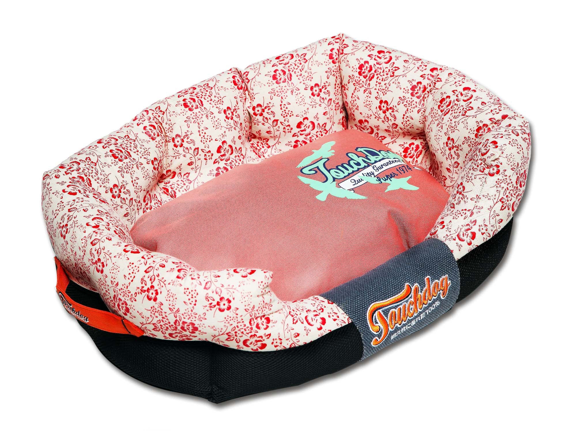 Touchdog® Floral-Galore Premium Designer Dog Bed