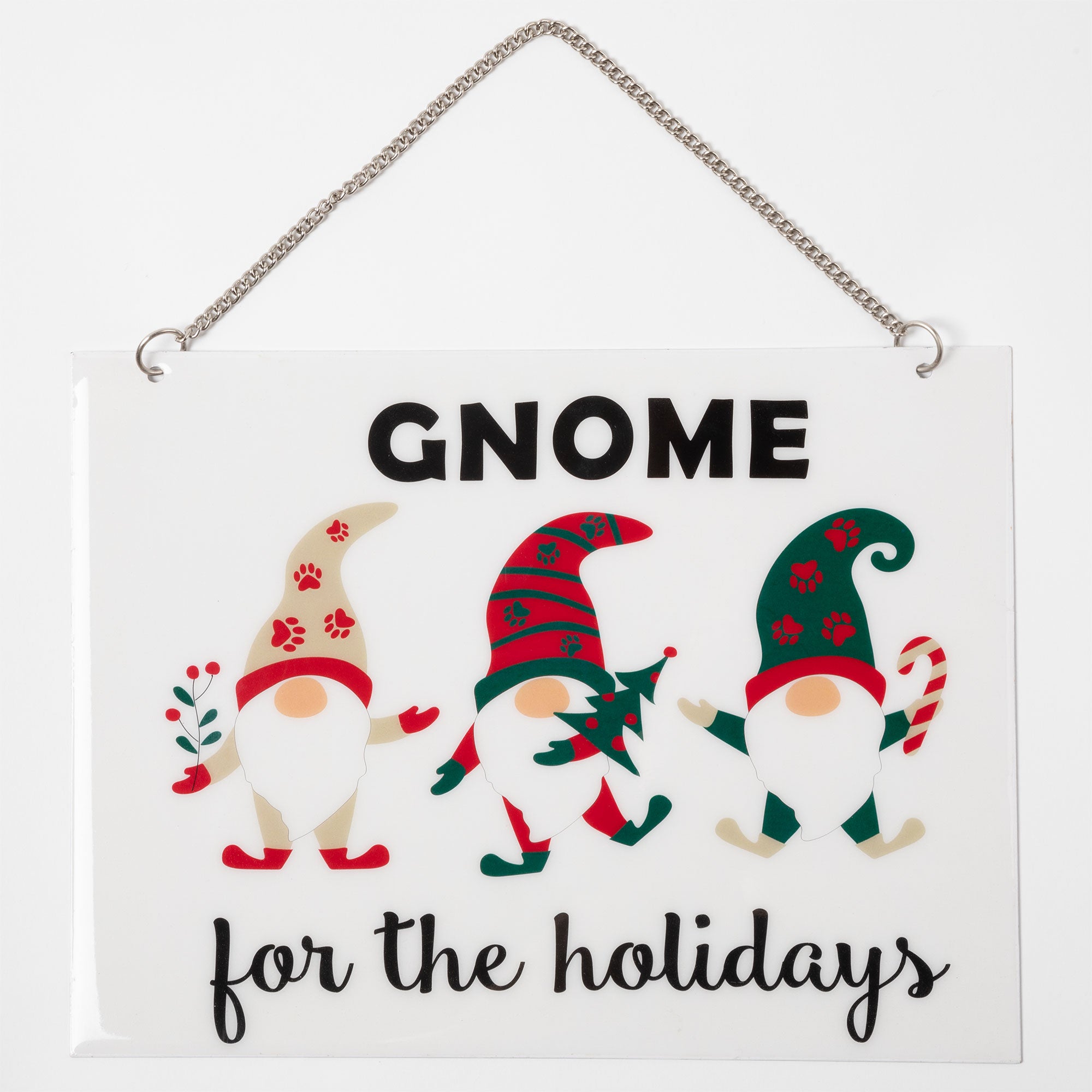 Premium Gnome for the Holidays Outdoor Welcome Sign