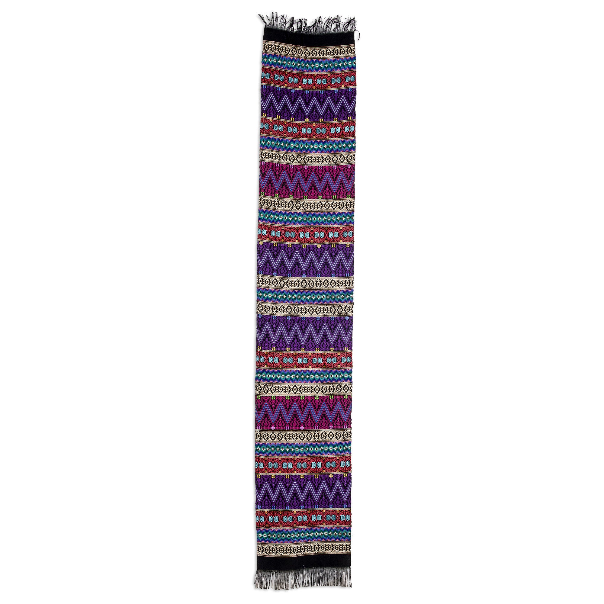 Premium Handwoven Cotton Table Runner - Authentic Guatemalan Craftsmanship