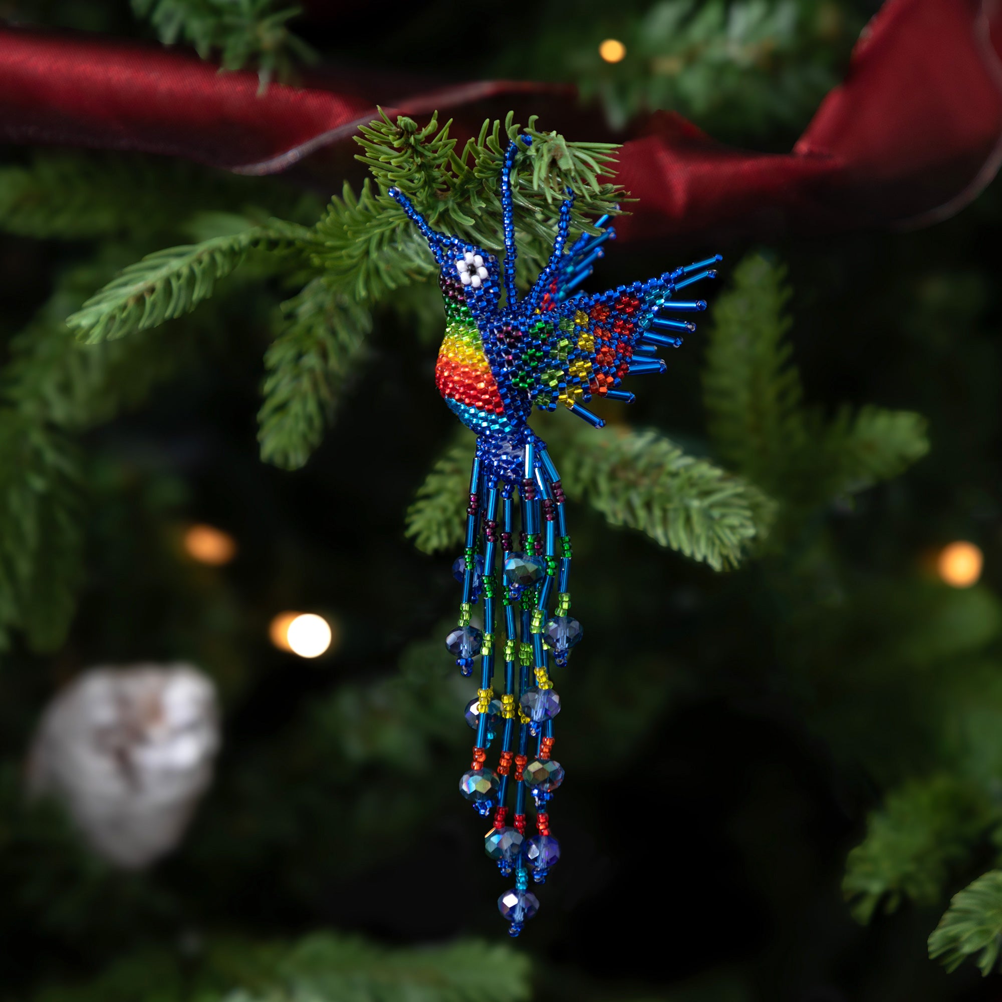 Premium Handcrafted Guatemalan Hummingbird Ornament