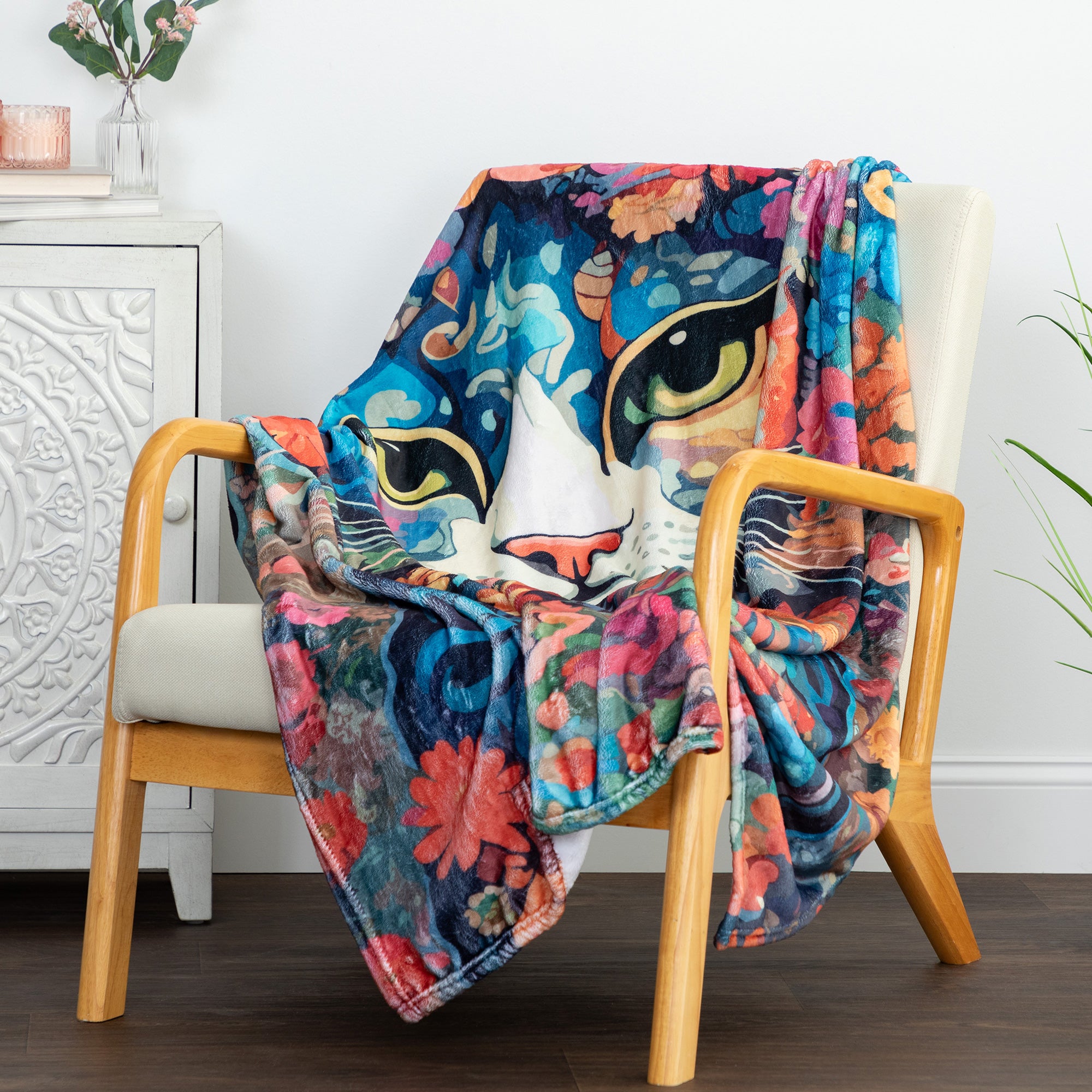 Premium Bohemian Cat Throw Blanket - Ultimate Comfort for Cat Lovers