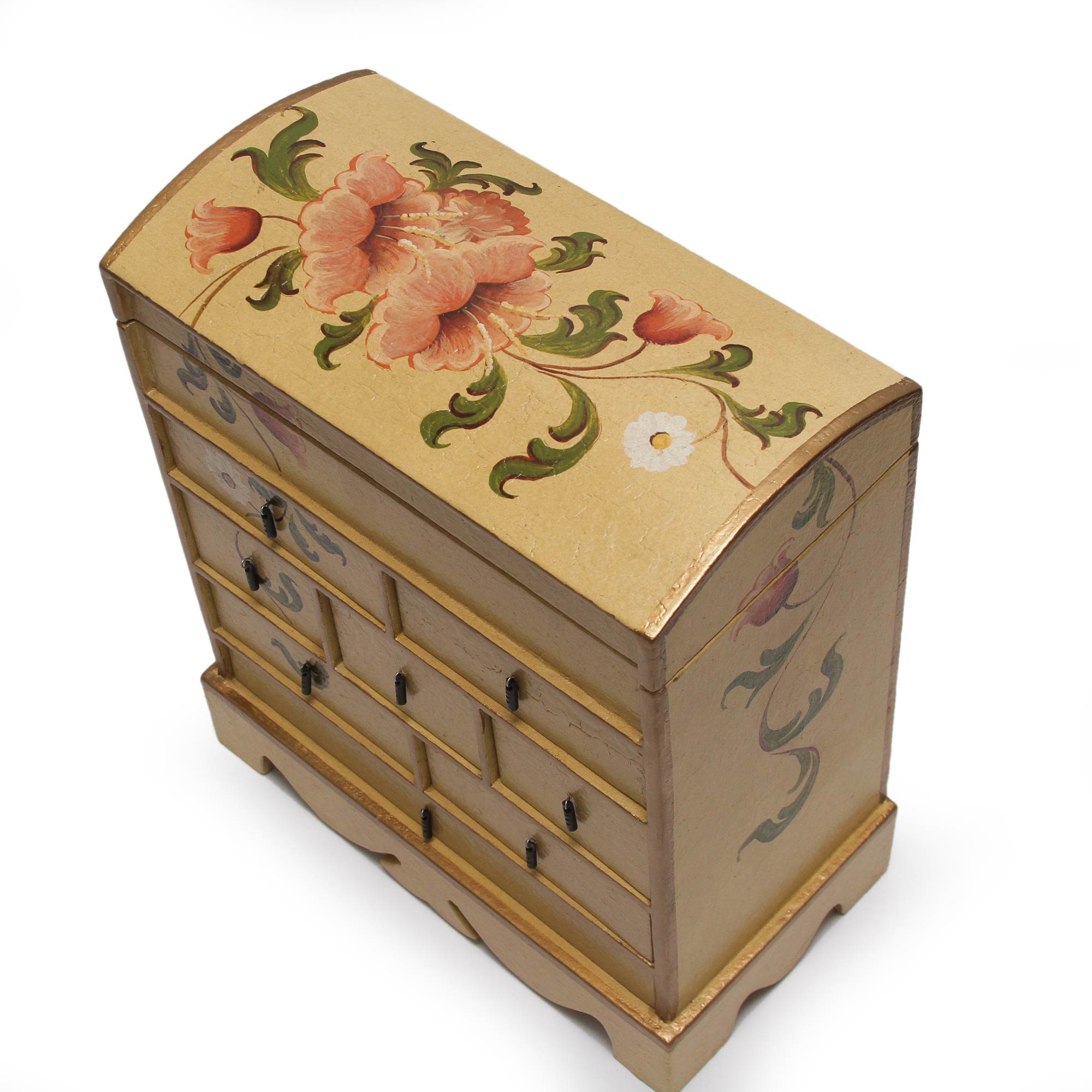 Premium Tulips Floral Wood Jewelry Box - Ultimate Storage Solution