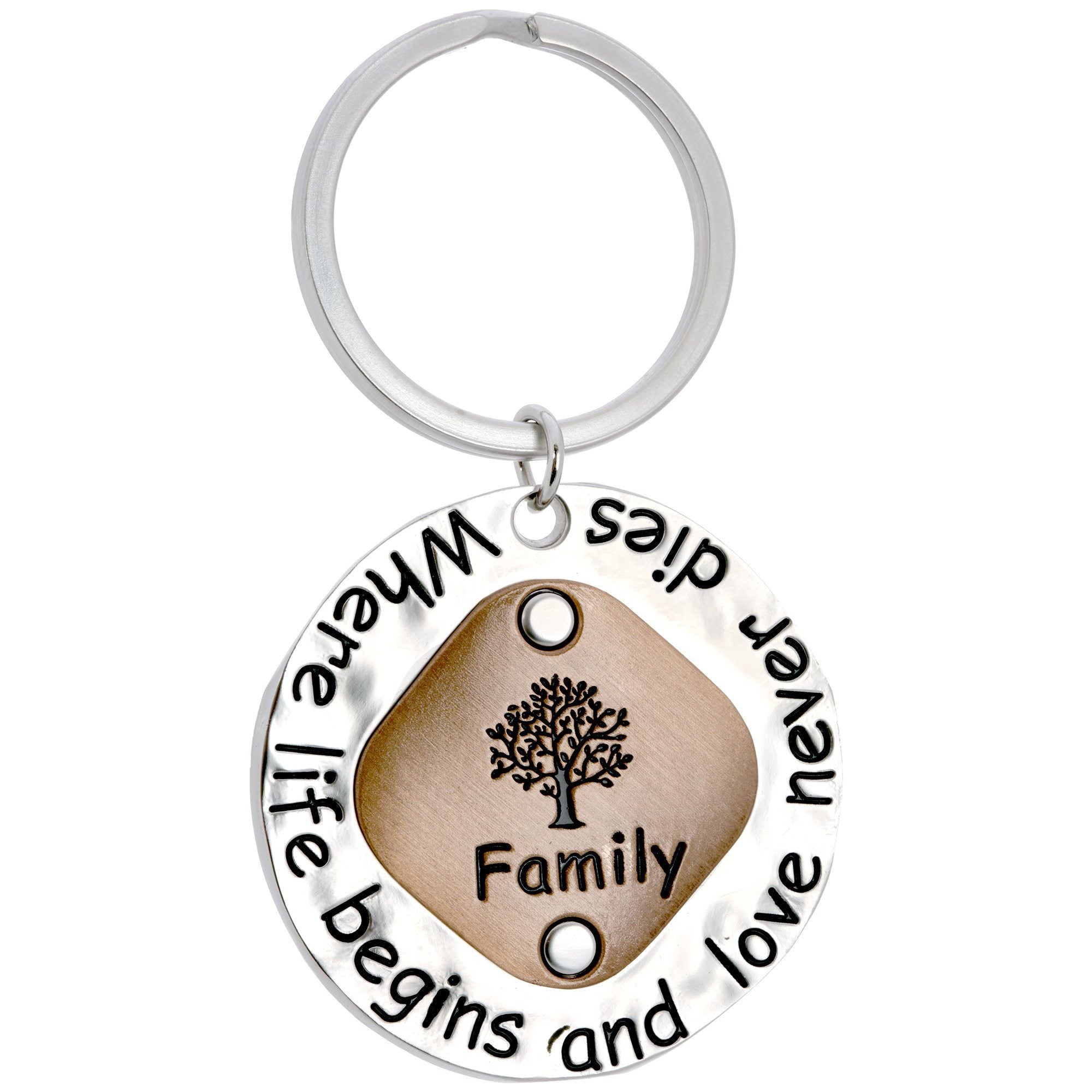 Premium Family Tree Keepsake Keychain
