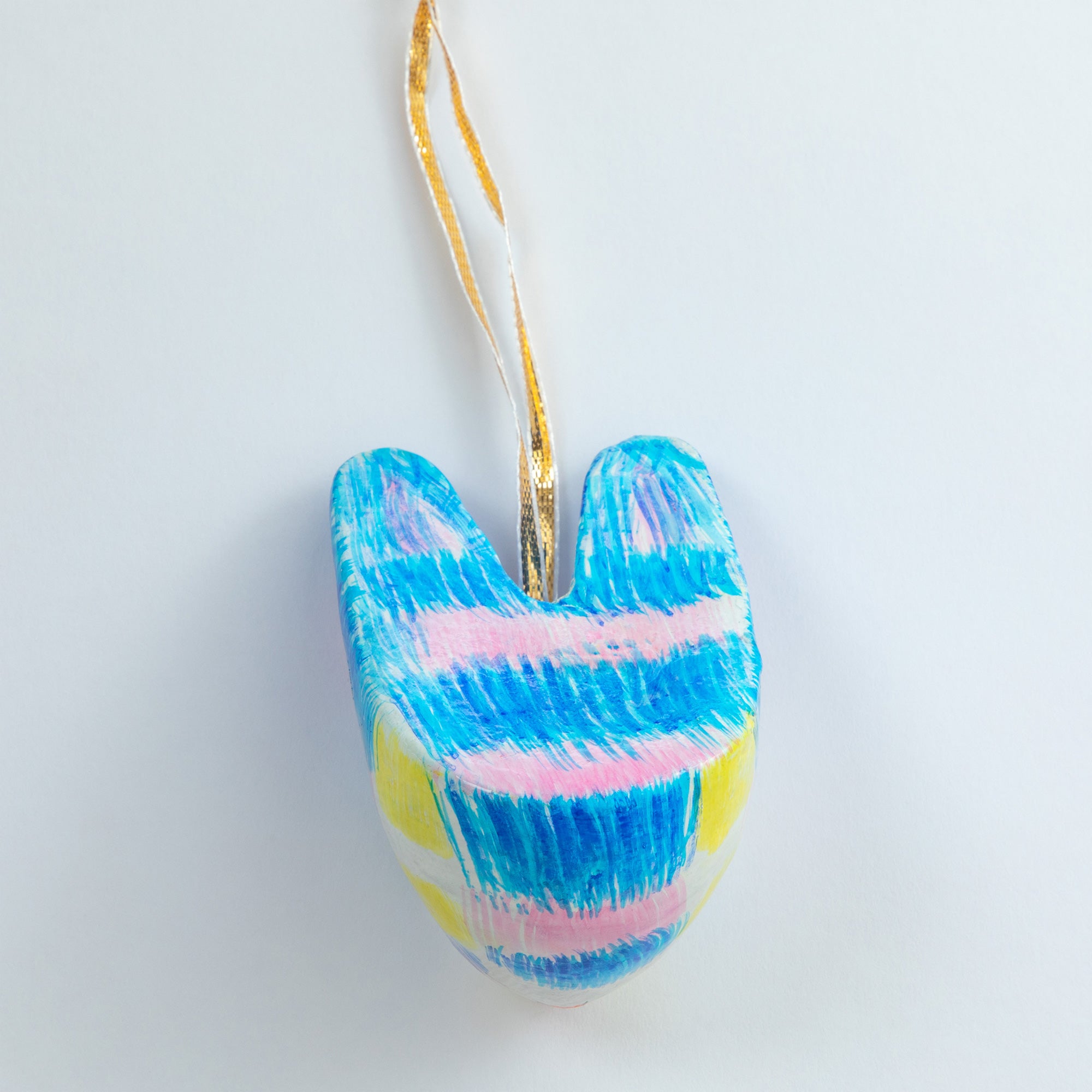 Premium Hand-Painted Cat Ornament - Unique Artisan Craft