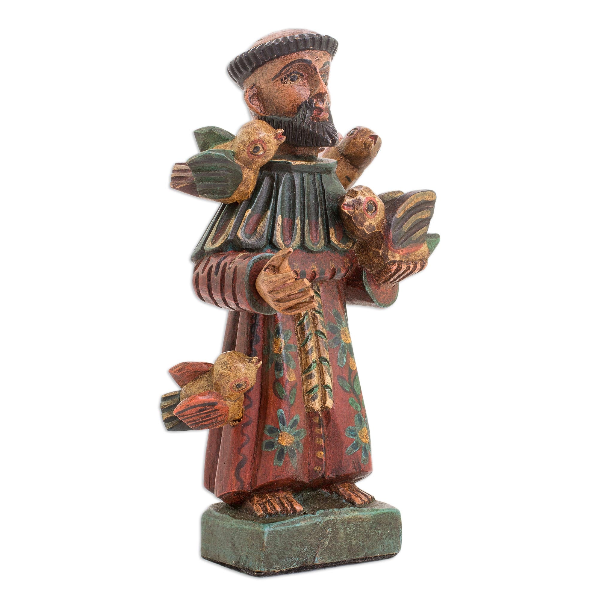 Premium Hand-Painted Saint Francis Statuette - Ultimate Home Decor