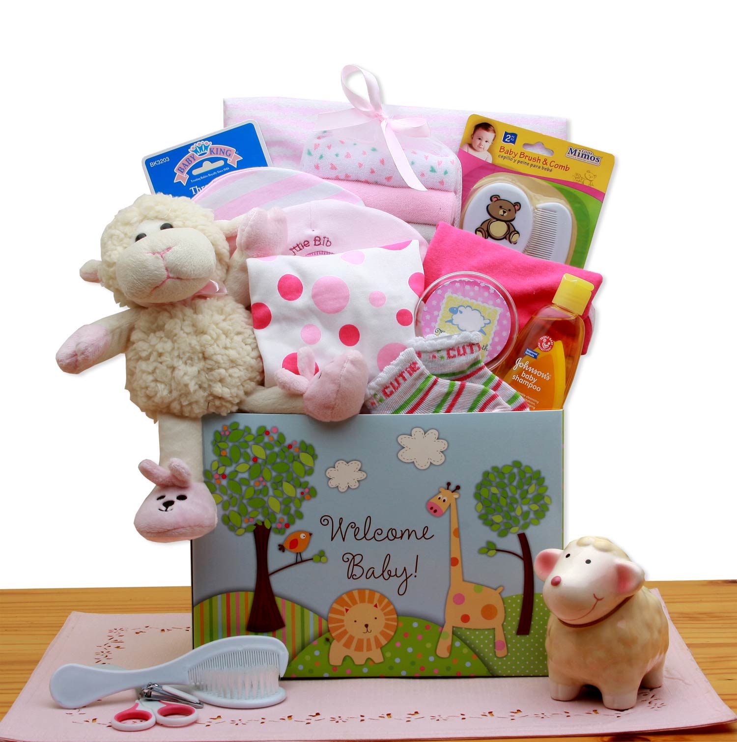 Ultimate Welcome New Baby Gift Box - Premium Pink Collection