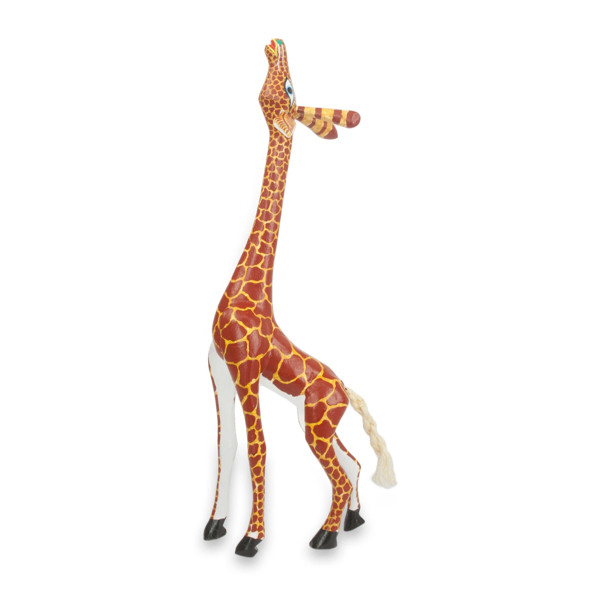 Premium Hand-Crafted Giraffe Figurine – Artisan Wood Sculpture from Mexico