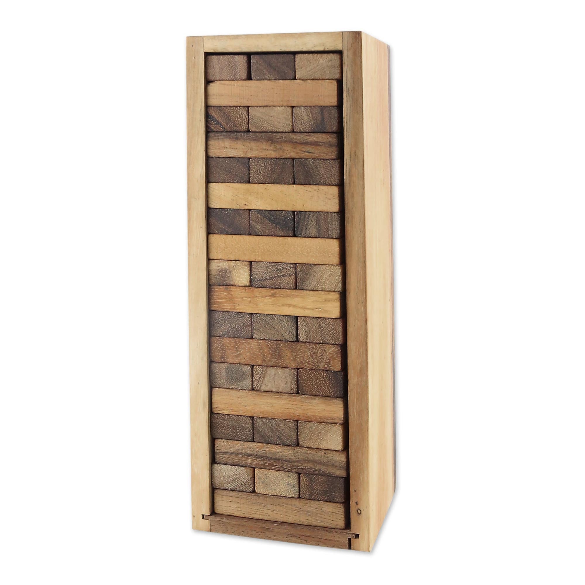 Premium Handcrafted Wooden Stacking Tower Game - Ultimate Fun from Thailand