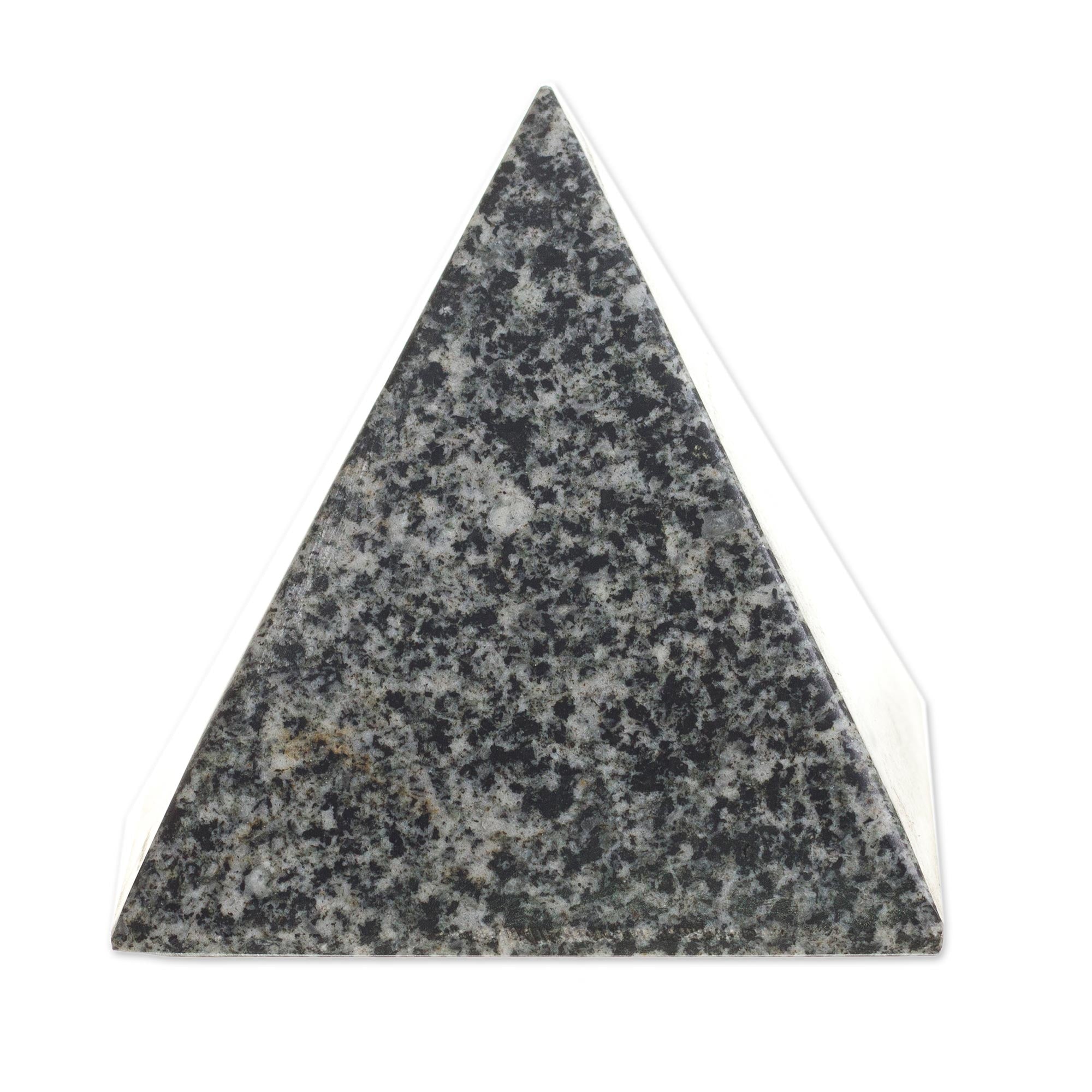 Premium Speckled Tourmaline & Quartz Pyramid – 3 Inch Handcrafted Gemstone Decor