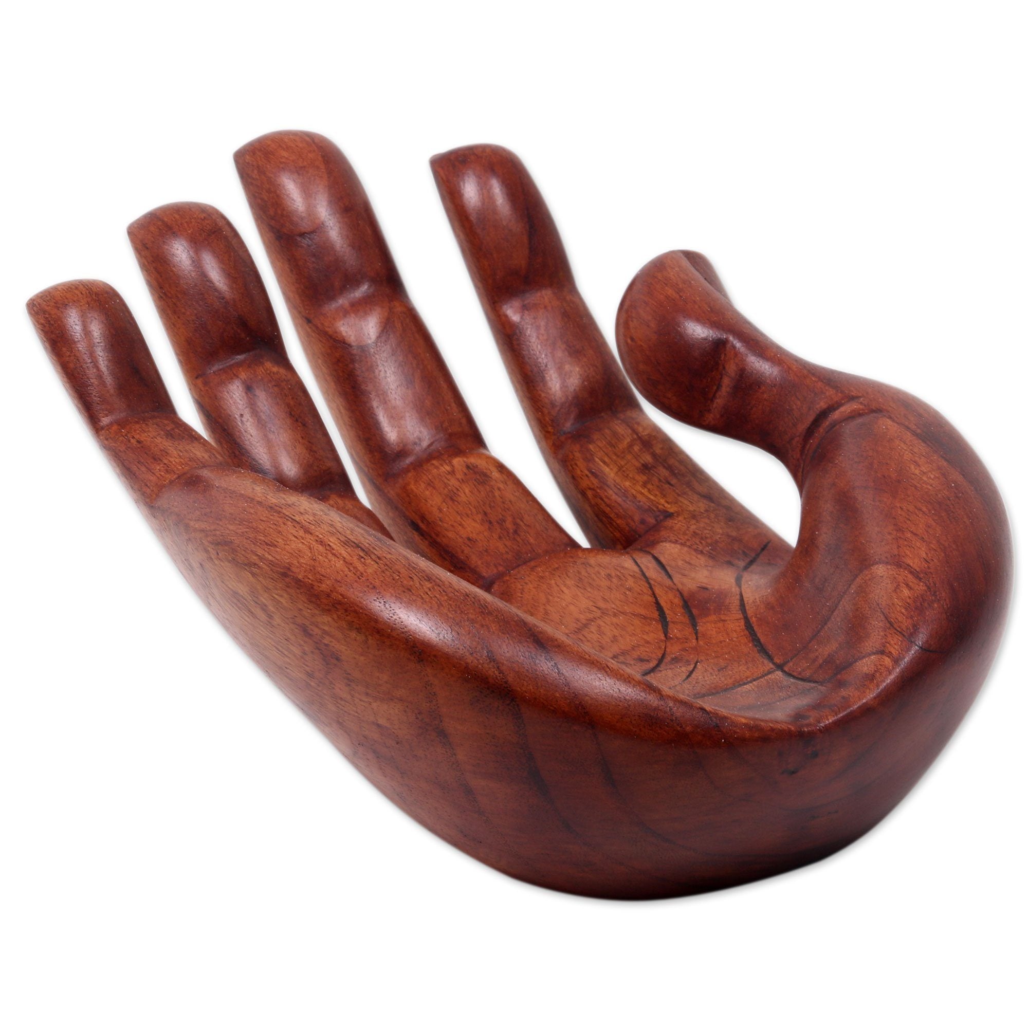 Premium Suar Wood Praise & Gratitude Sculpture