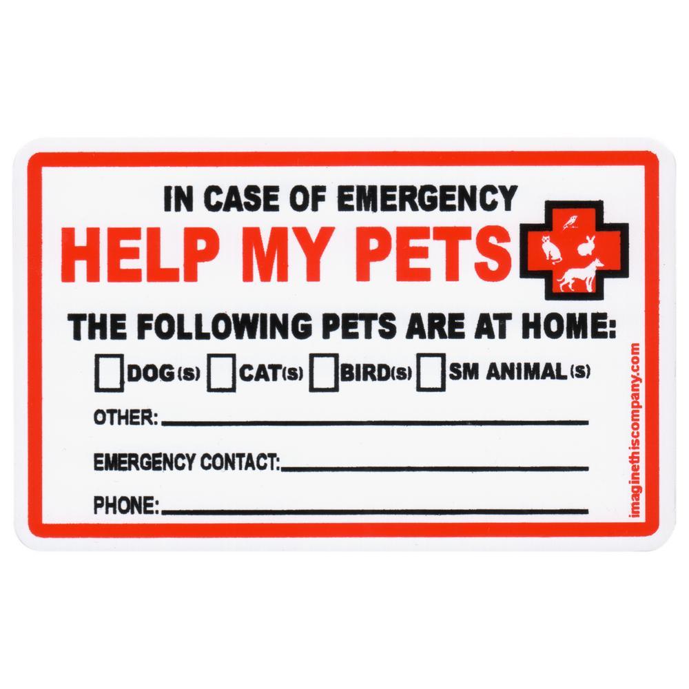 Ultimate Pet Safety Kit: Rescue Alert Stickers & Wallet Card Set