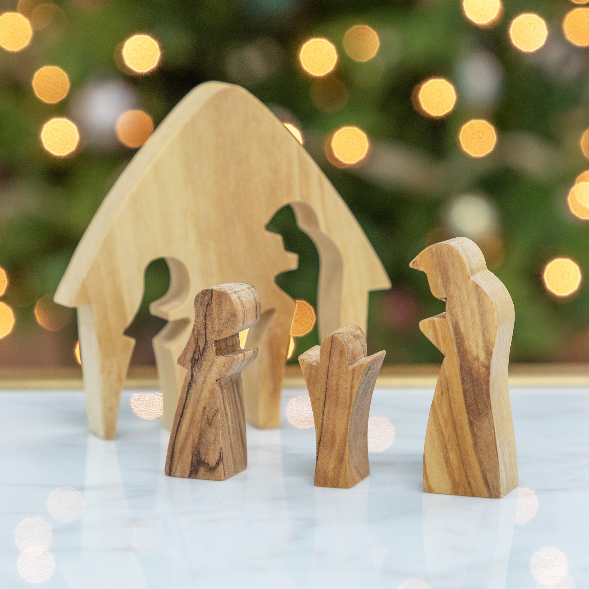 Premium Hand-Carved Olive Wood Holy Family Nativity Puzzle - Ultimate Christmas Keepsake