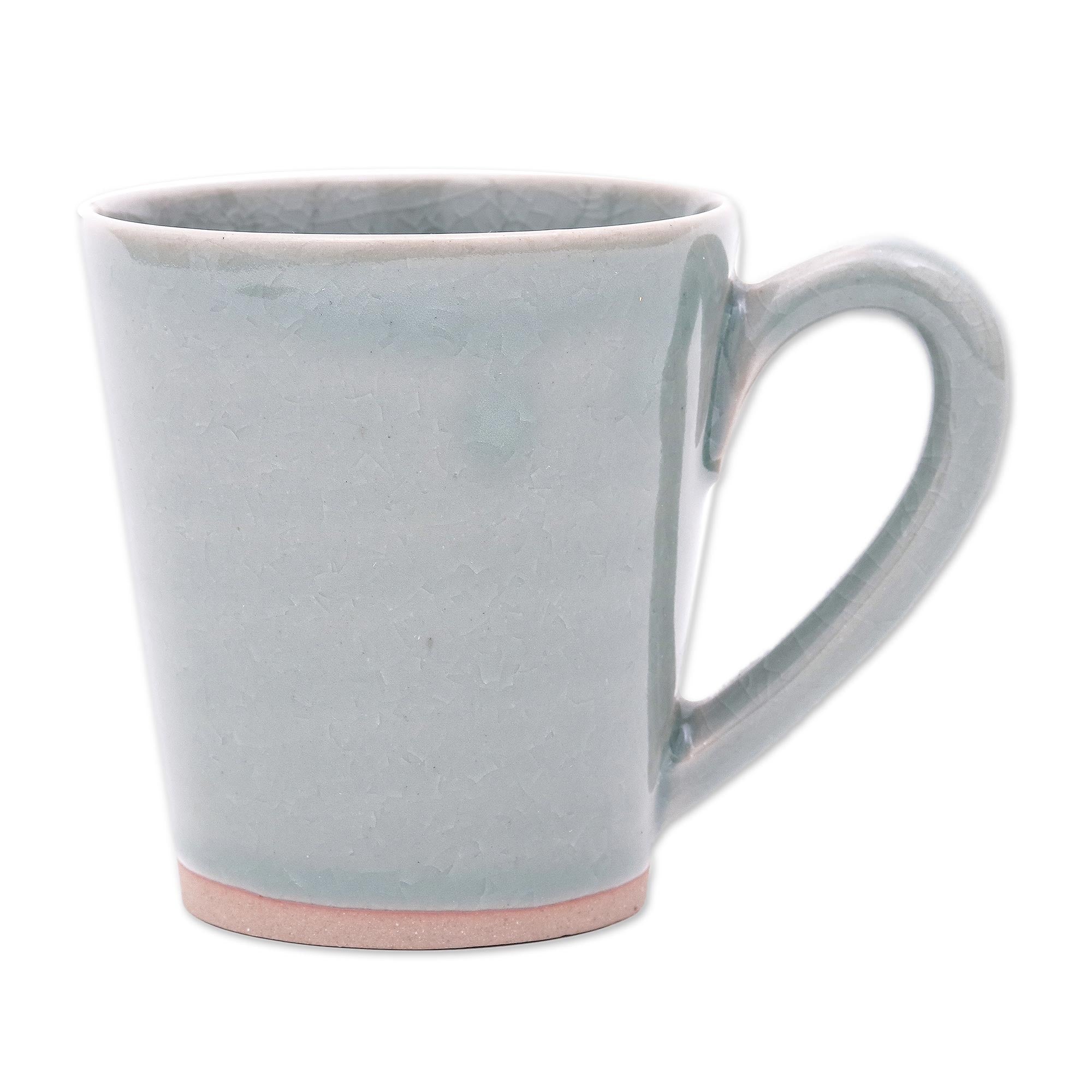 Premium Celadon Ceramic Kitty Mug - Ultimate Gift for Cat Lovers