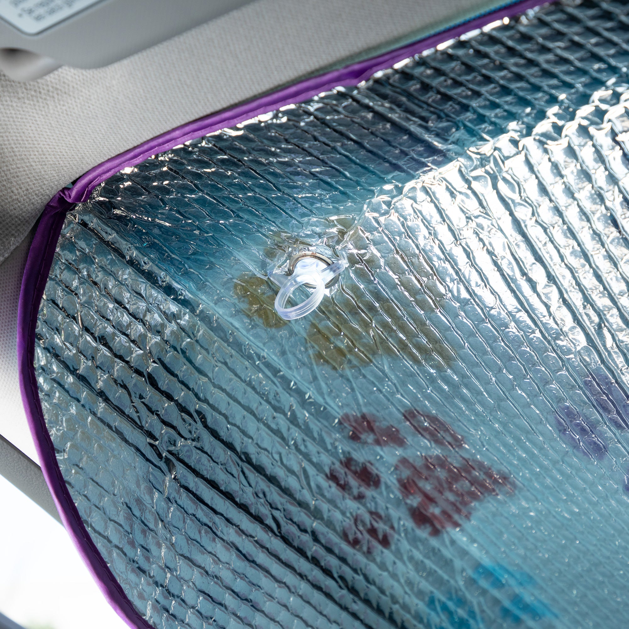 Premium Double Paw Plaid Foldable Car Sun Shade - Ultimate 3-Piece Set