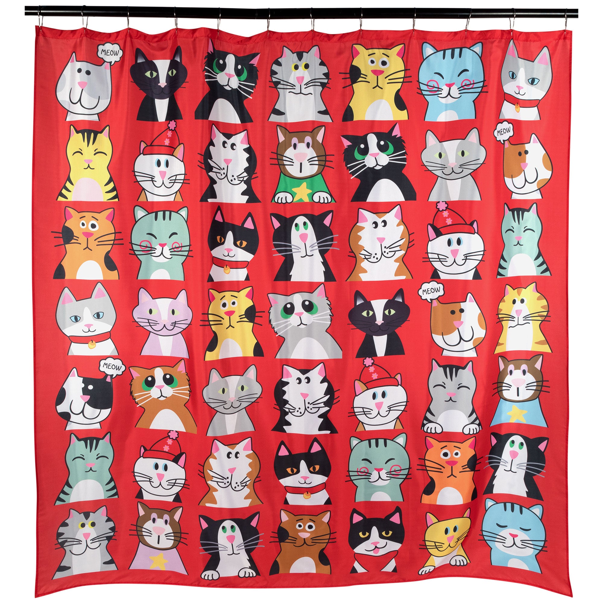 Premium Animal Lover's Shower Curtain Set with 12 Hooks - Upgrade Your Bathroom Decor
