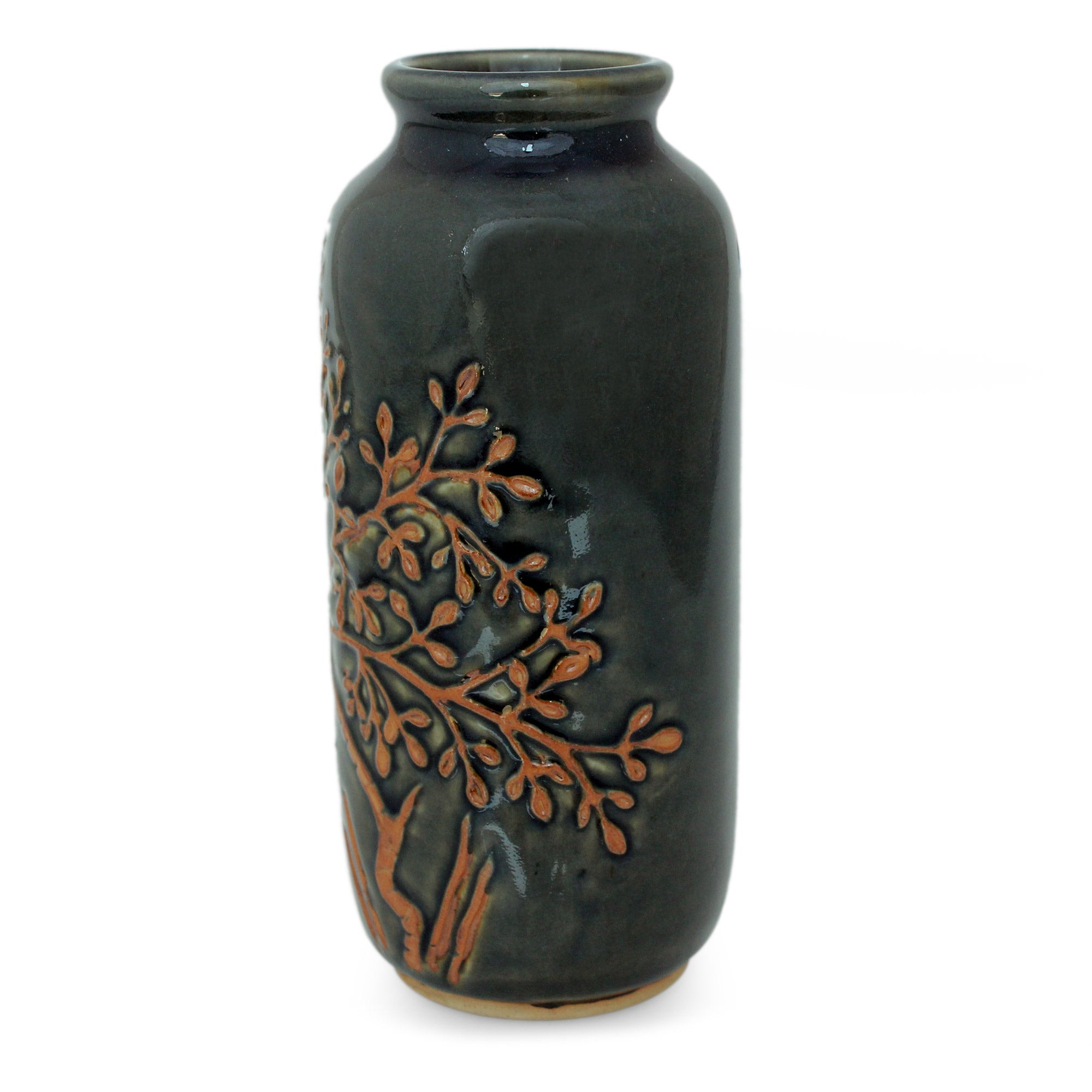 Premium Golden Tree Celadon Ceramic Vase