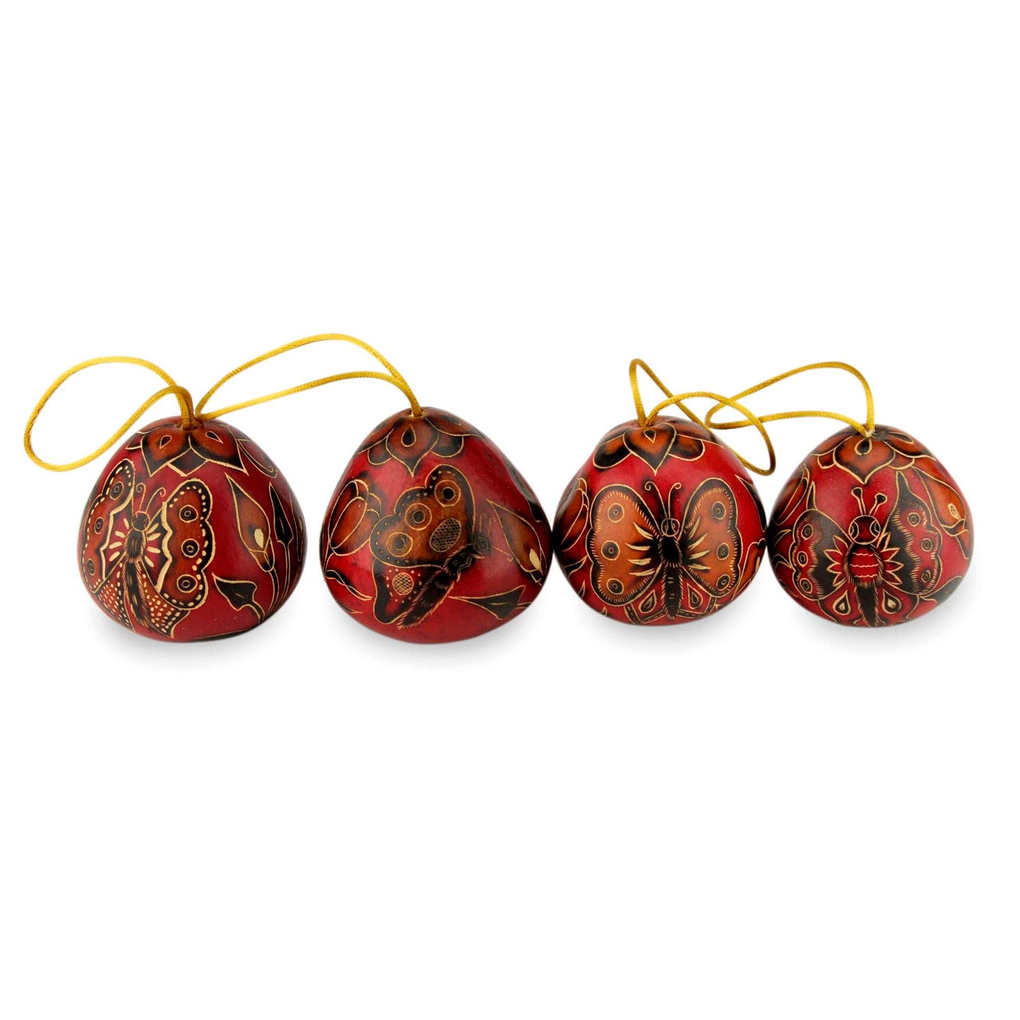 Premium Handcrafted Mate Gourd Christmas Ornaments