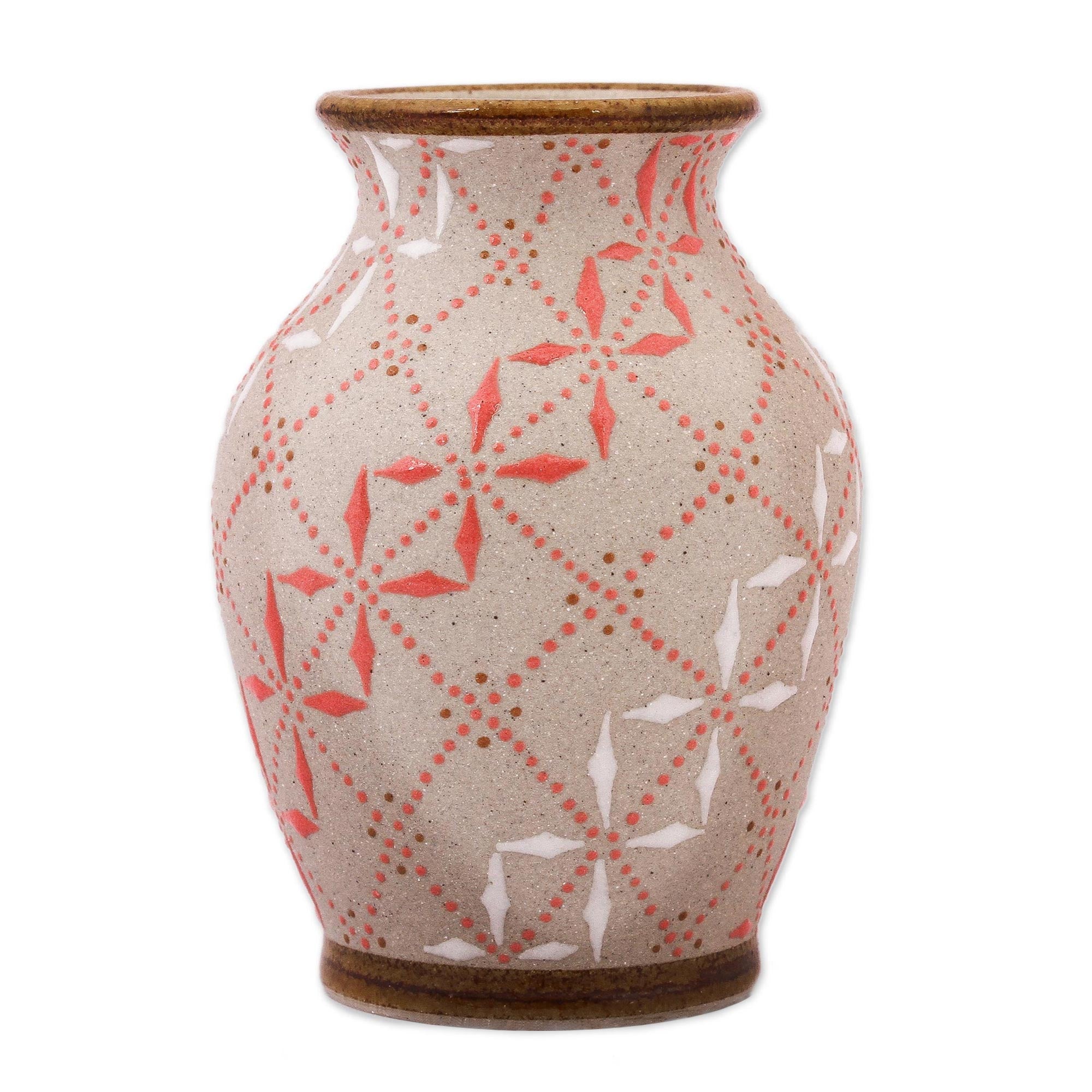 Premium Windmill Terrace Ceramic Vase - Handcrafted Talavera Style