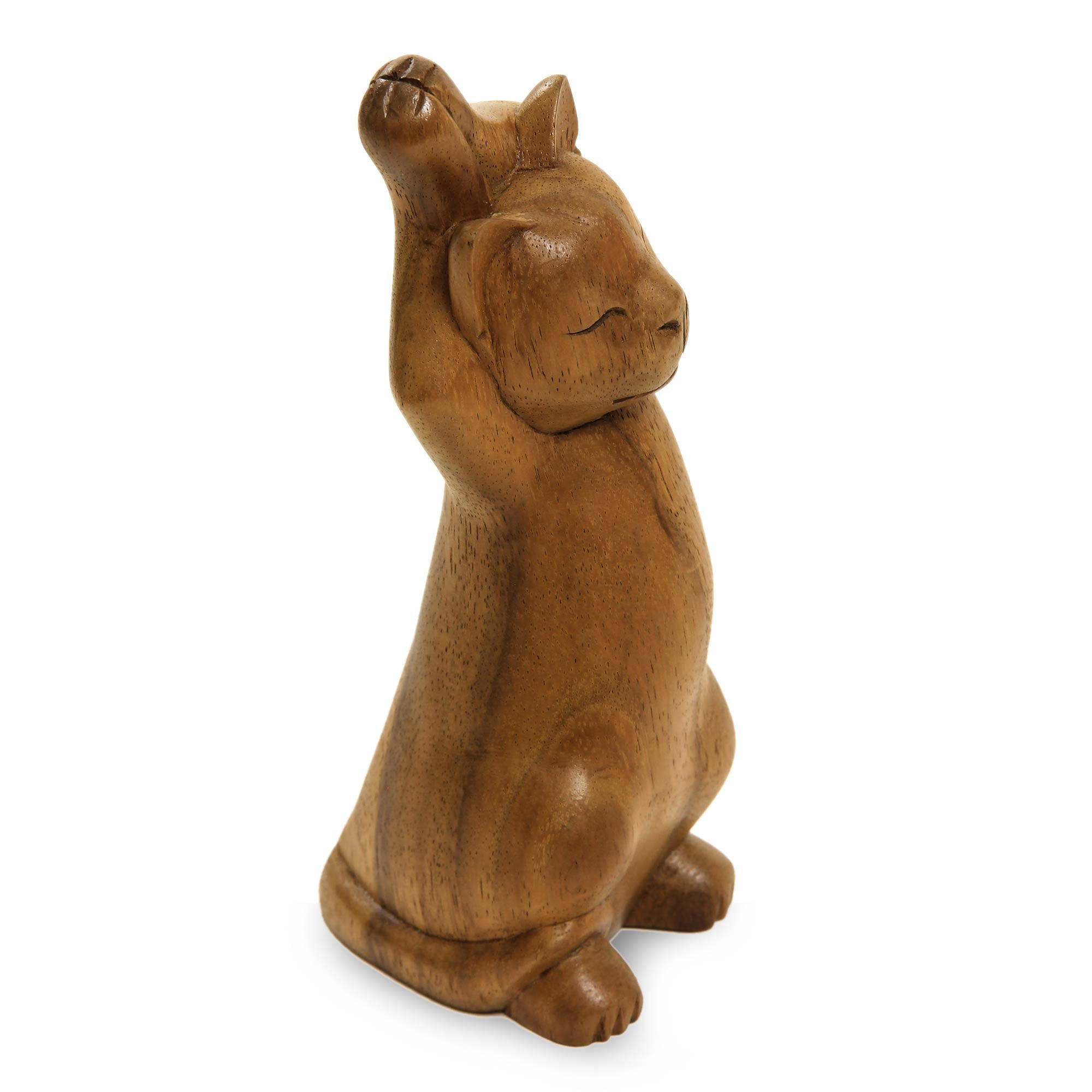 Premium Handcrafted Kitty Cat Yoga Sculpture