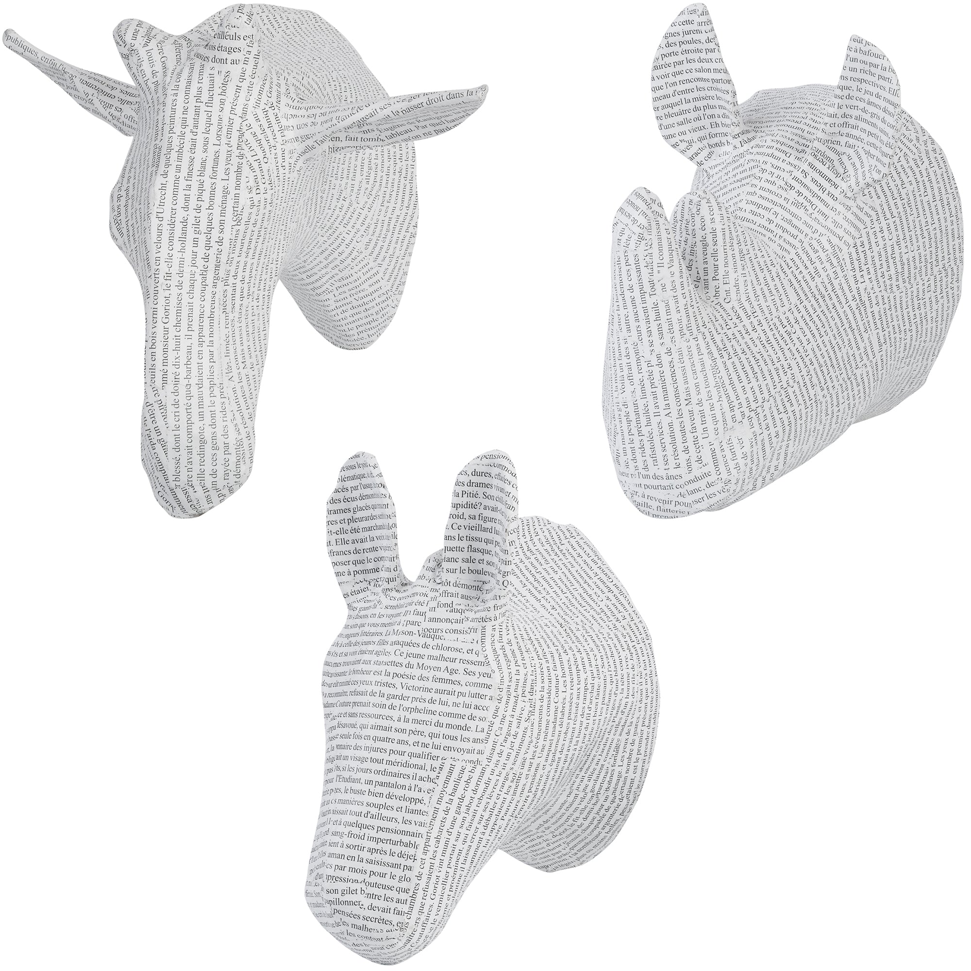 Premium Handmade Animal Paper Mache Wall Art