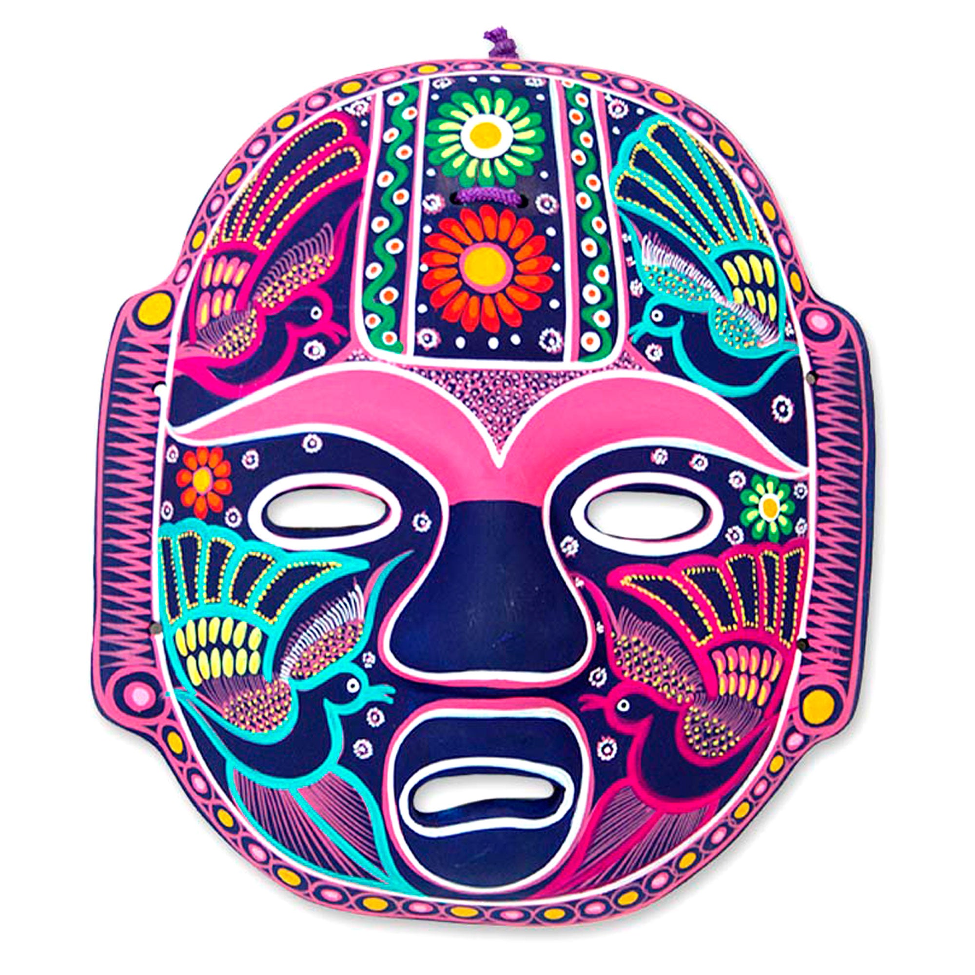 Premium Olmeca Animal Ceramic Wall Mask - Handmade in Mexico