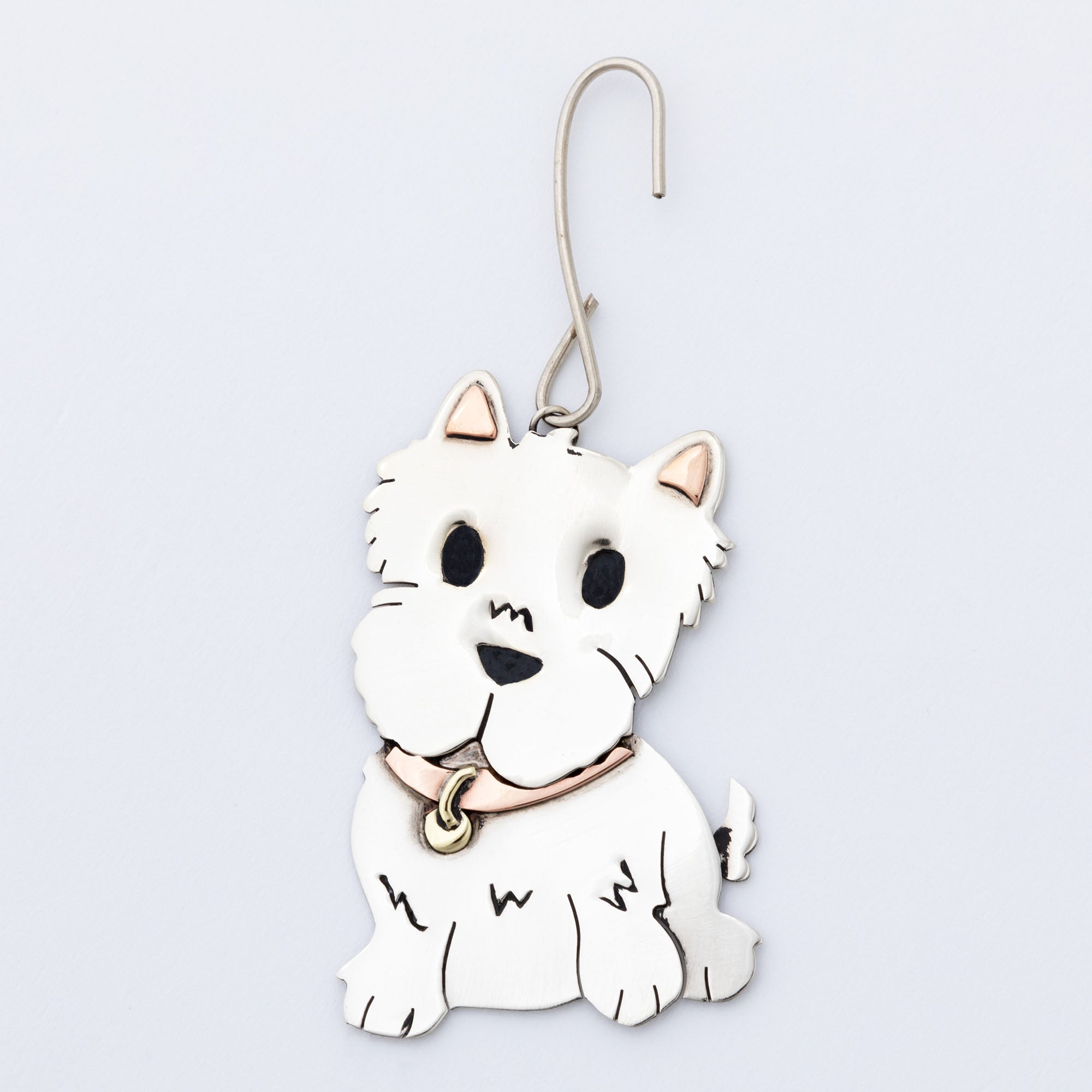 Premium Mixed Metal Dog Breed Ornament | Handmade Fair Trade Decor