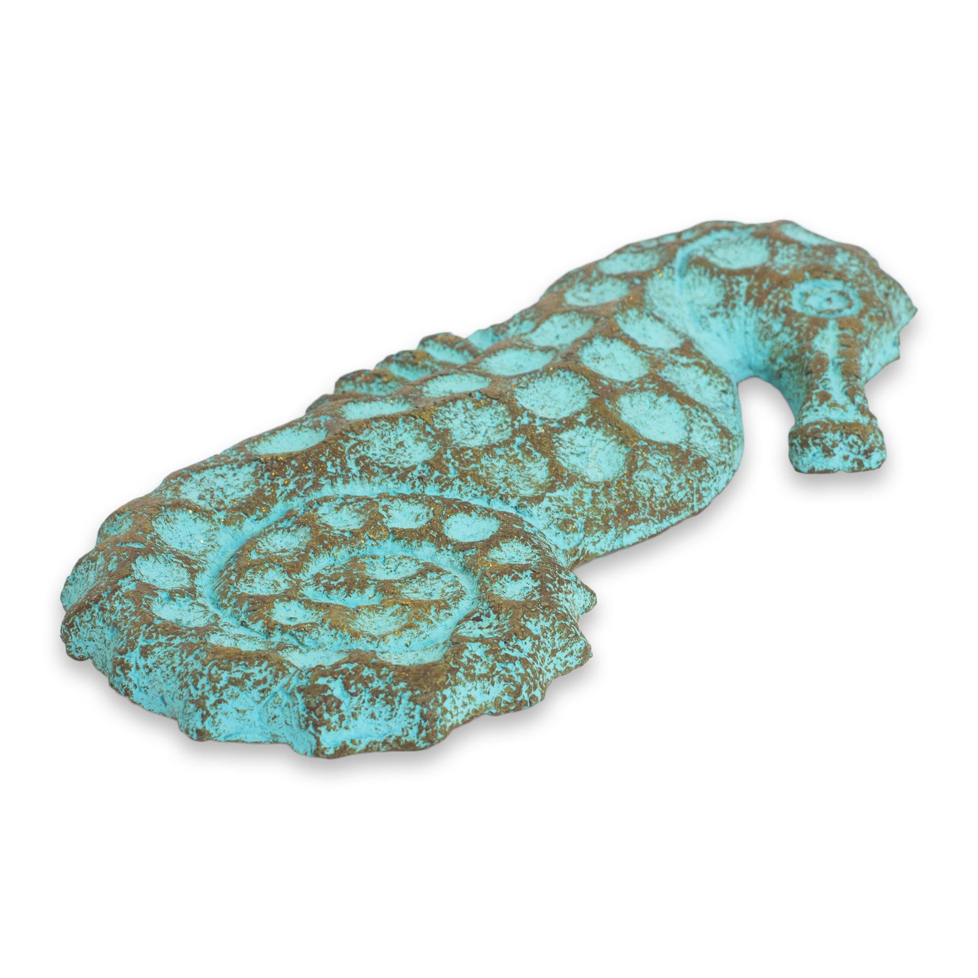 Premium Seahorse Omen Wall Sculpture - Handmade Recycled Art from Thailand