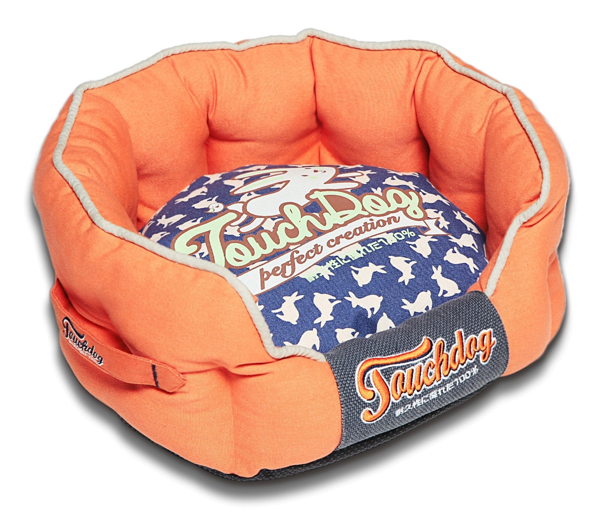 Touchdog® Ultimate Rabbit-Spotted Luxury Dog Bed