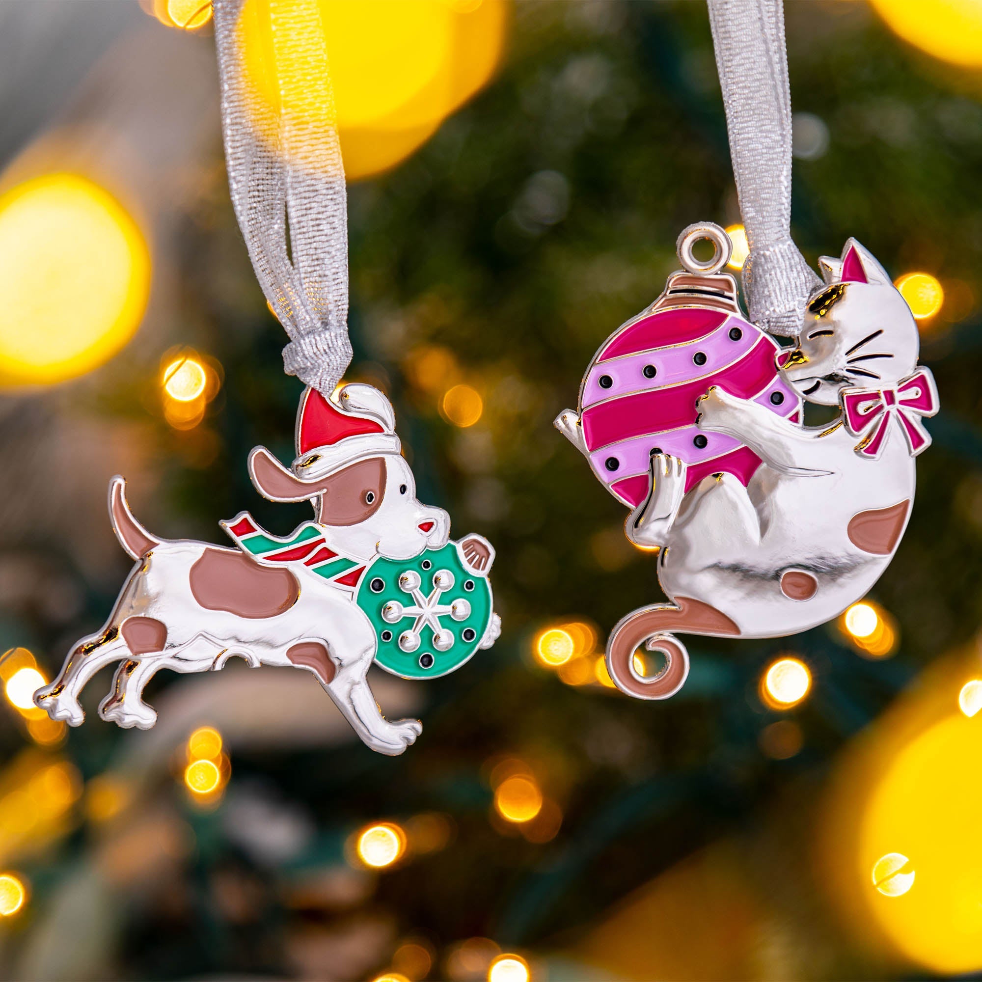 Premium Christmas Pet Ornament Set - Festive Animal Rescue Collection