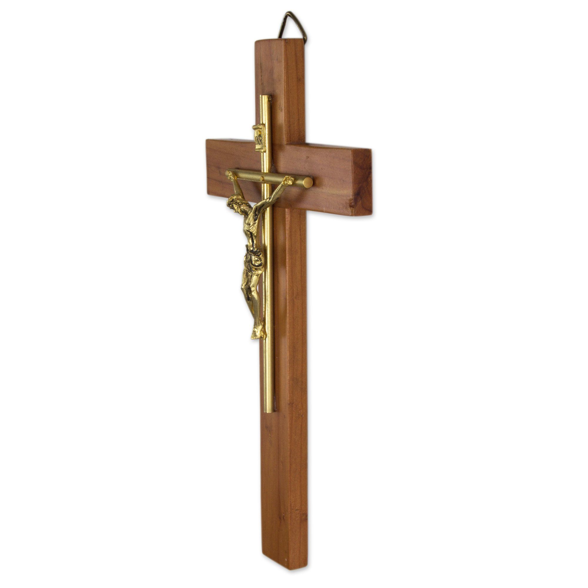 Premium Handcrafted Cedar Wood Cross - Jesus Our Savior