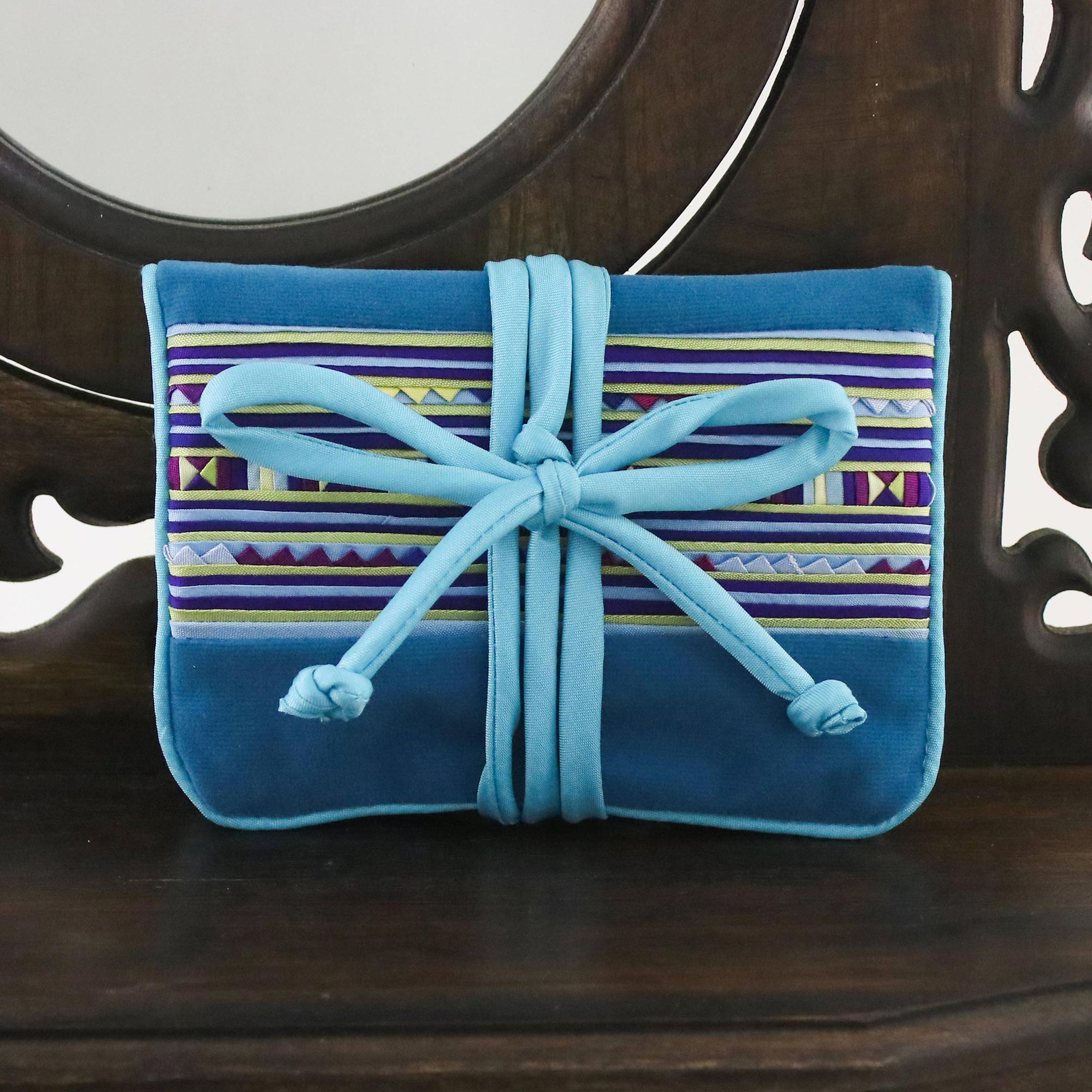 Premium Lisu Sky Fantasy Jewelry Roll – Artisan Crafted Hill Tribe Design