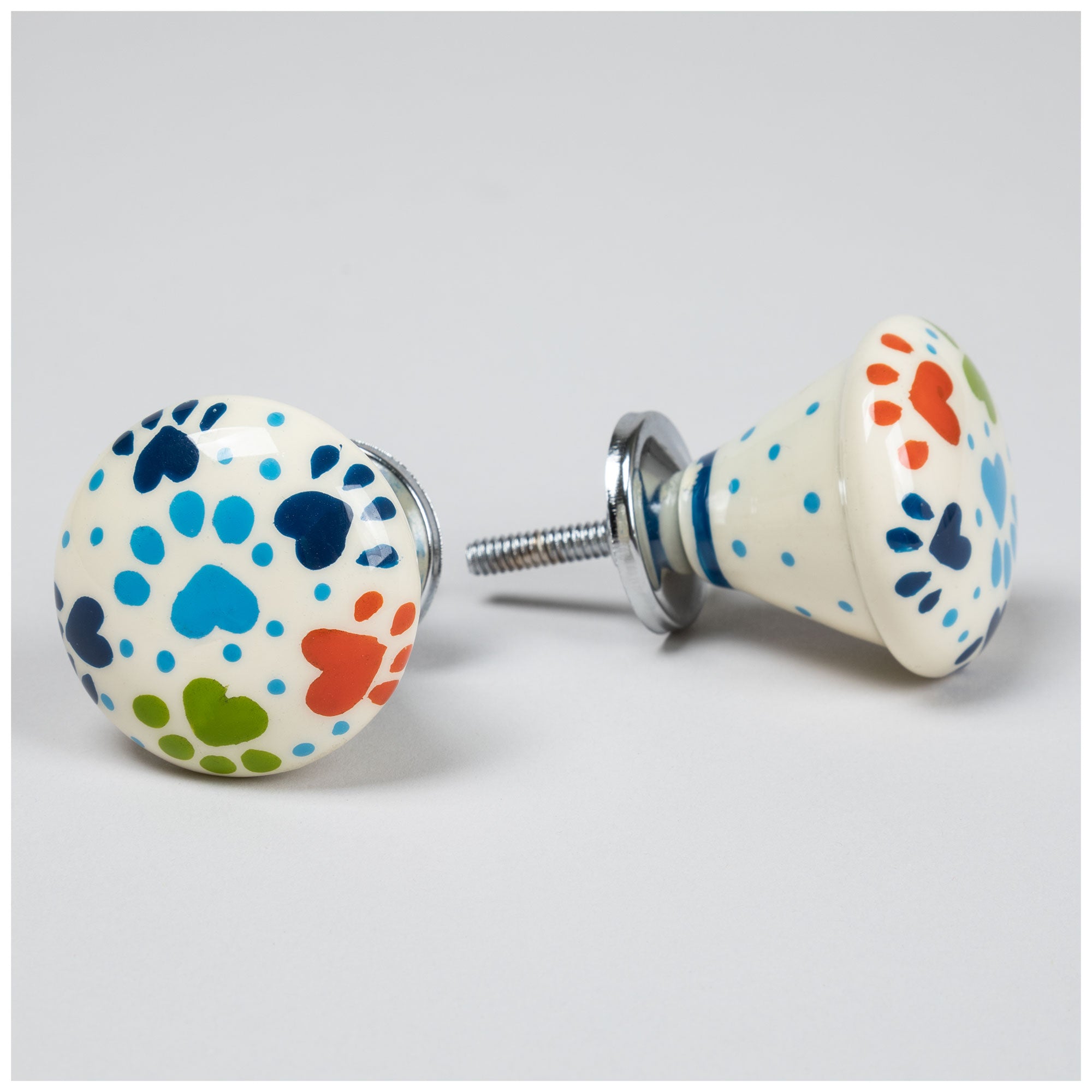Premium Hand-Painted Iron Knobs - Set of 2 for Stylish Upgrades