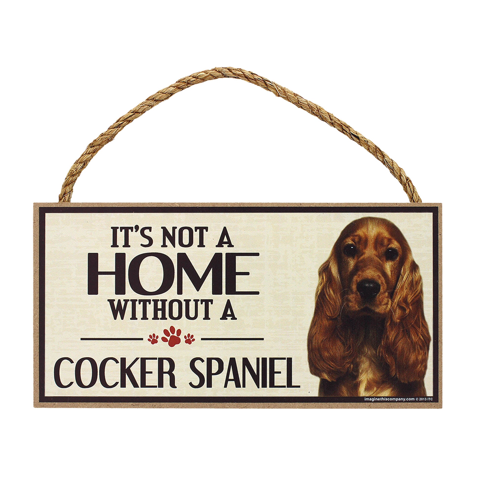 Premium Rustic Dog Lover Sign - 'Home is Where the Dog Is'