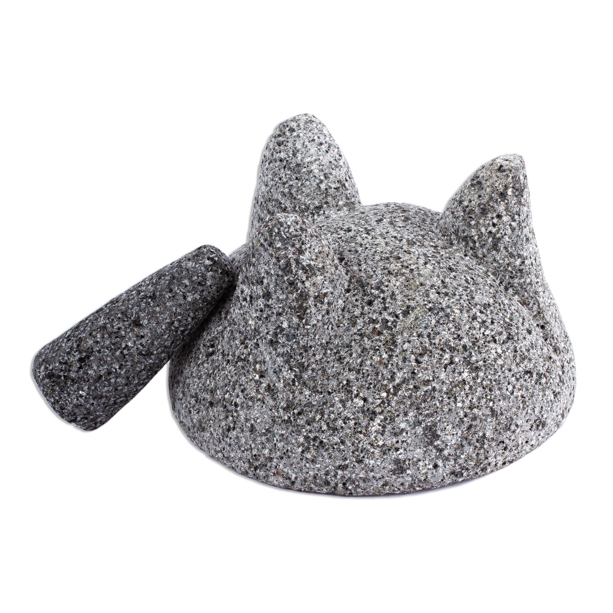 Premium Handcrafted Basalt Molcajete – Authentic Mexican Stone Mortar & Pestle (9 inch)