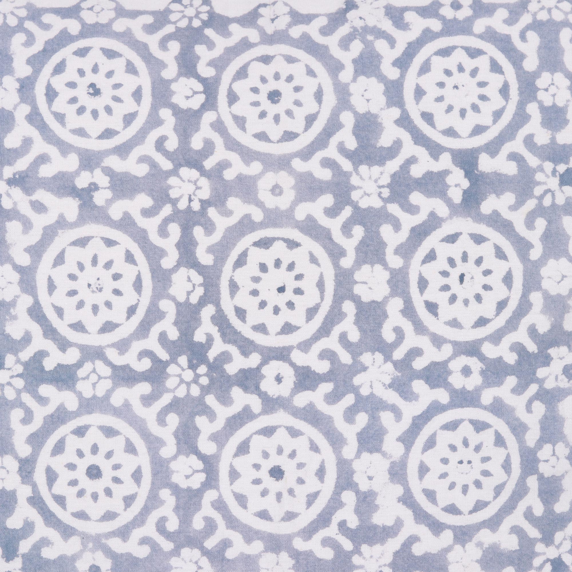 Premium Slate Jali Floral Cotton Cushion Covers (16 in. Pair) - Ultimate Comfort & Style
