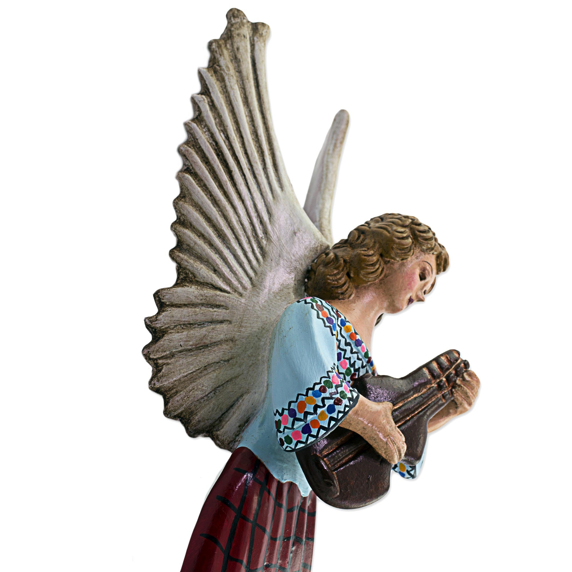 Premium Ceramic Angel Wall Sculpture - Handcrafted in Guatemala