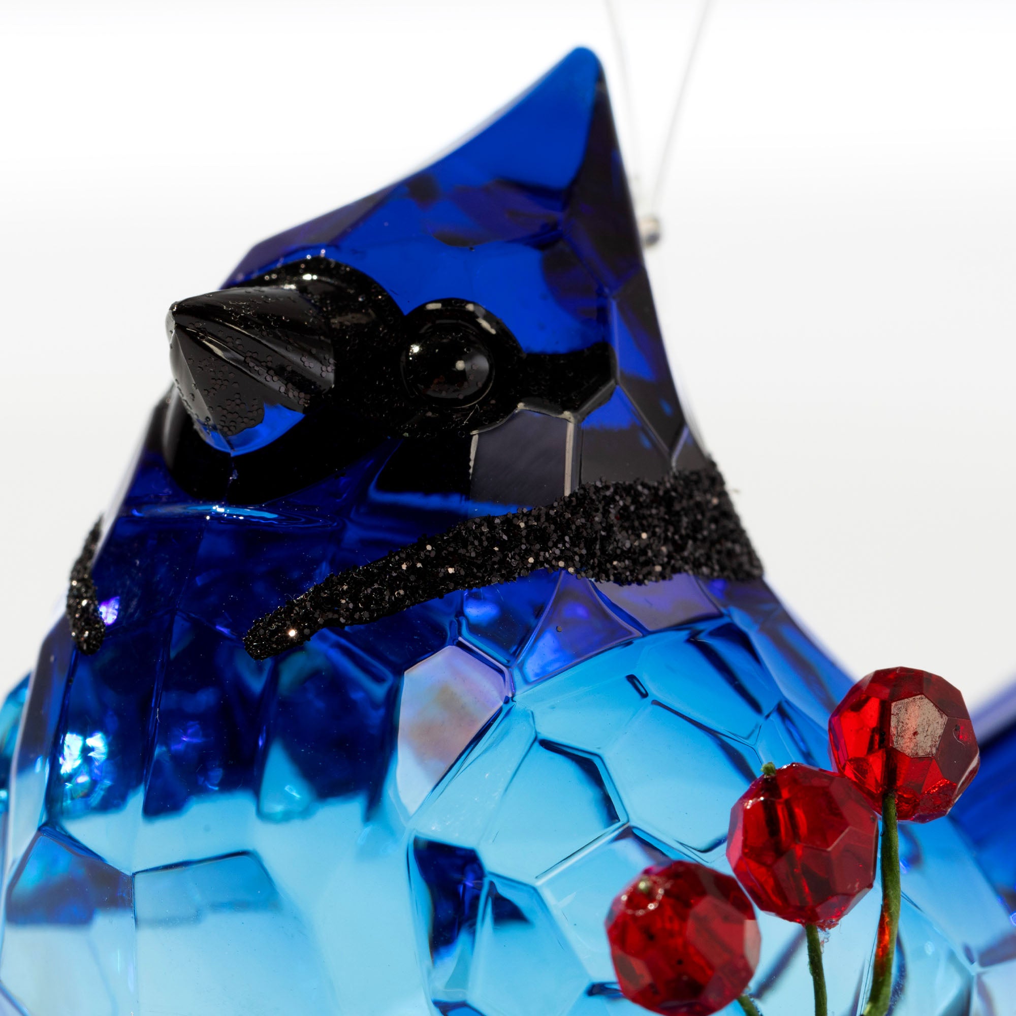 Premium Holiday Sparkle: Sweet Birds & Mistletoe Ornament Set