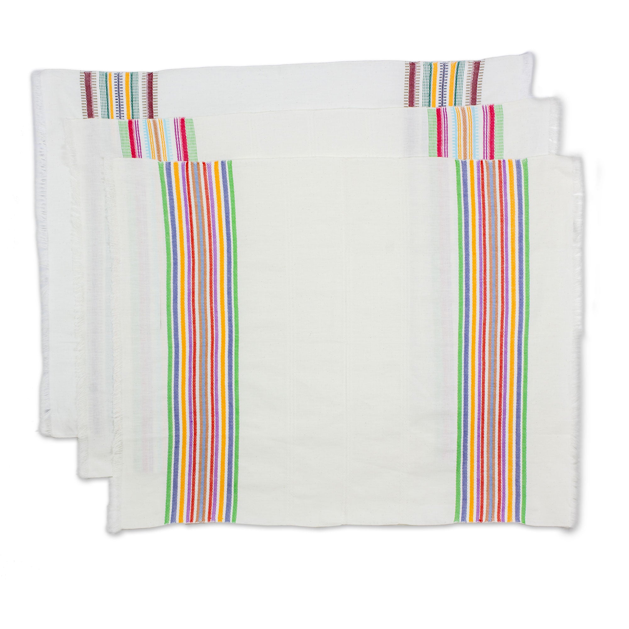Premium Celebration Striped Cotton Dish Towels - Set of 3 | Ultimate Kitchen Upgrade