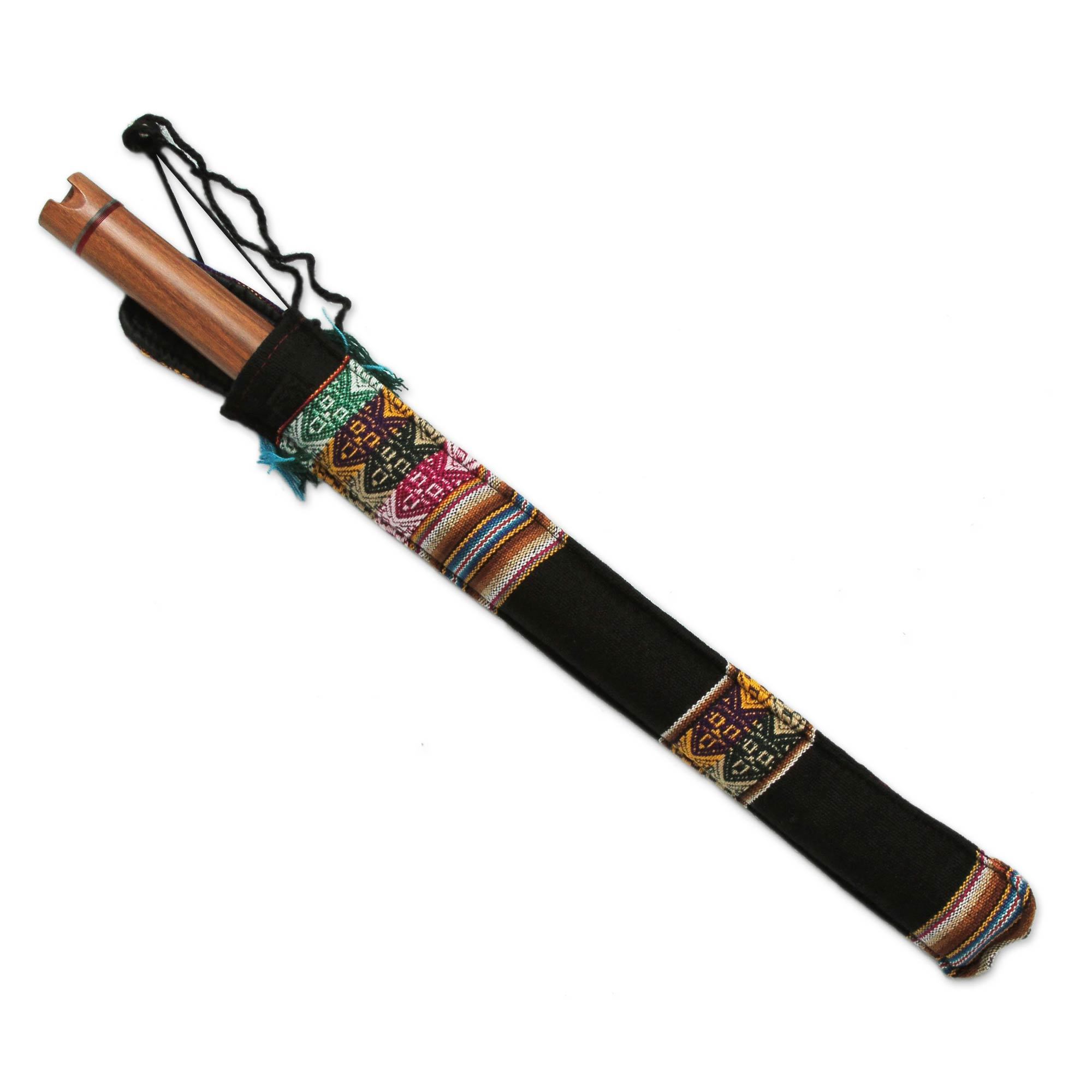 Premium Jacaranda Wood Quena Flute - Handcrafted in Peru
