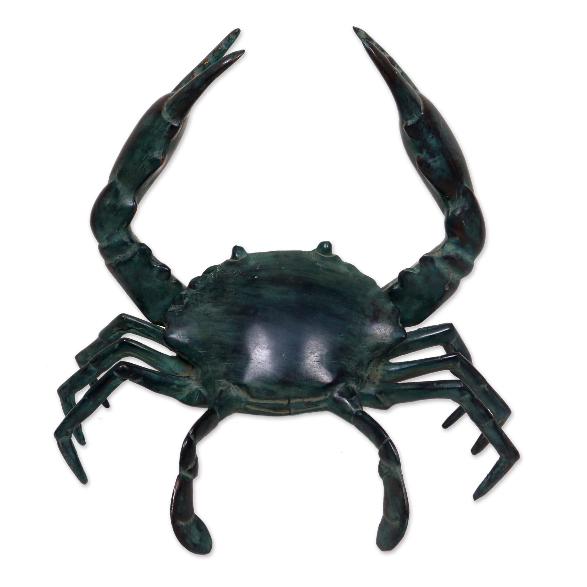 Premium Sanur Crab Bronze Sculpture – Handcrafted Antique Art Piece