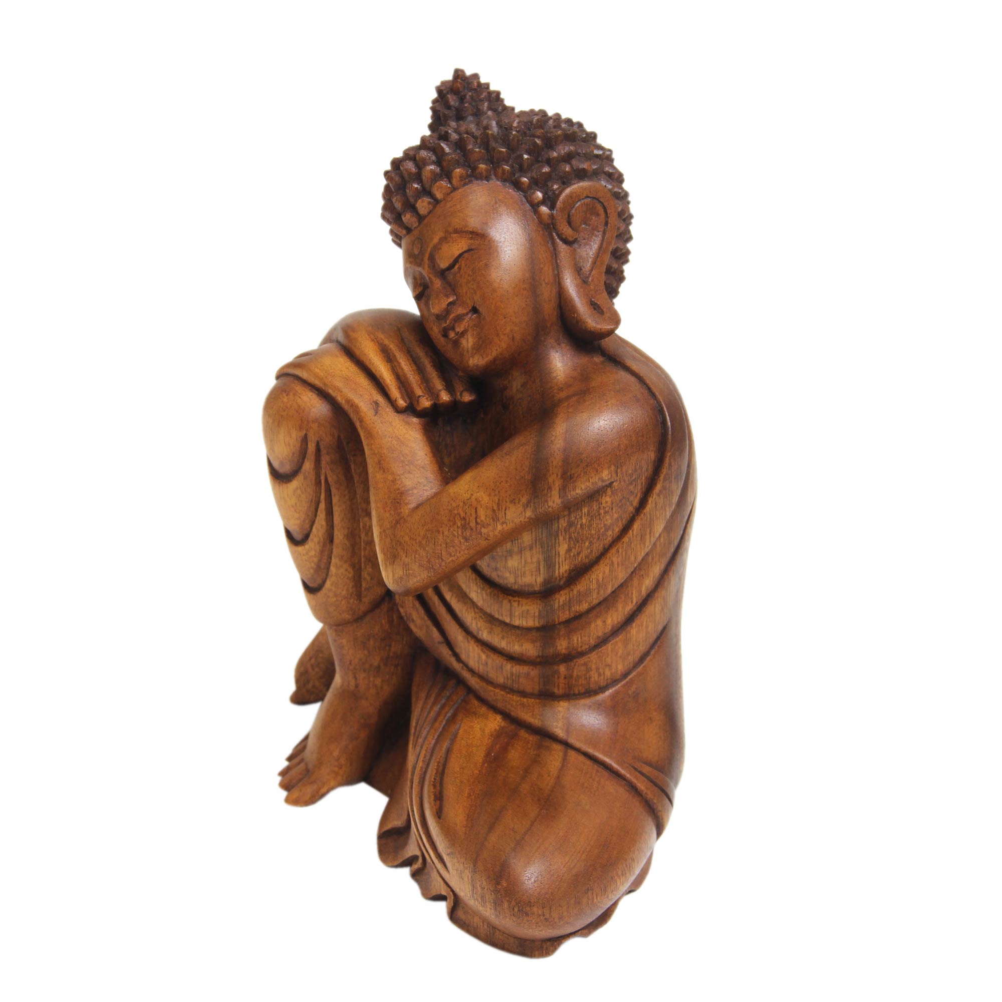 Premium Hand-Carved Buddha Statue - Ultimate Serenity in Suar Wood