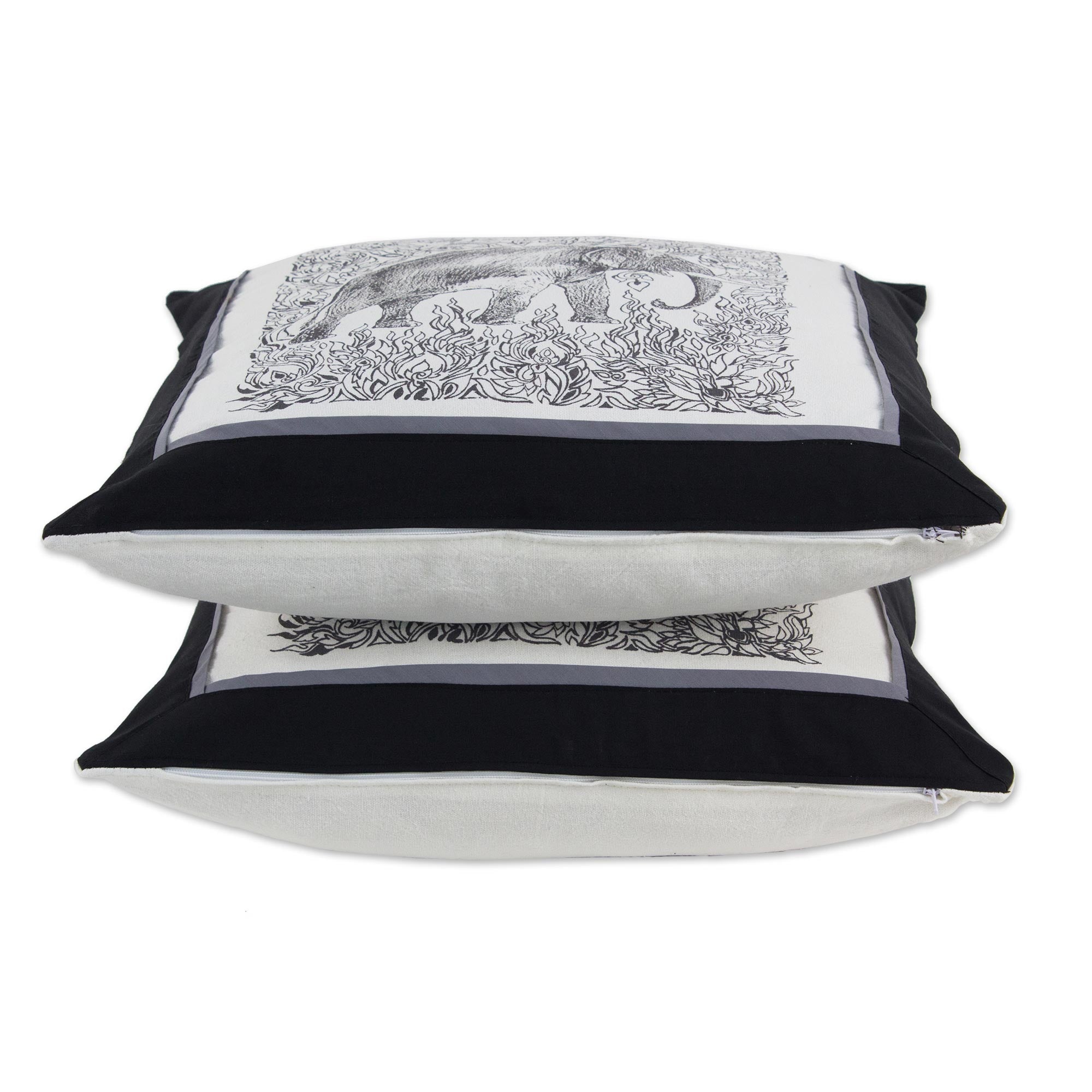 Premium Handmade Elephant Cushion Cover Set