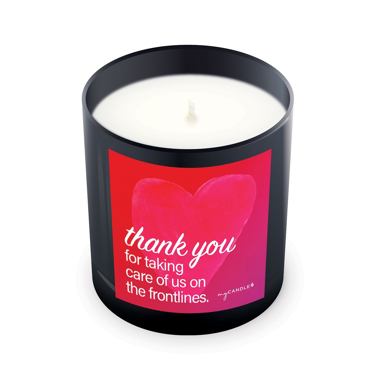 Premium Thank You Candle for Frontline Heroes - Gift-Ready with Free Box