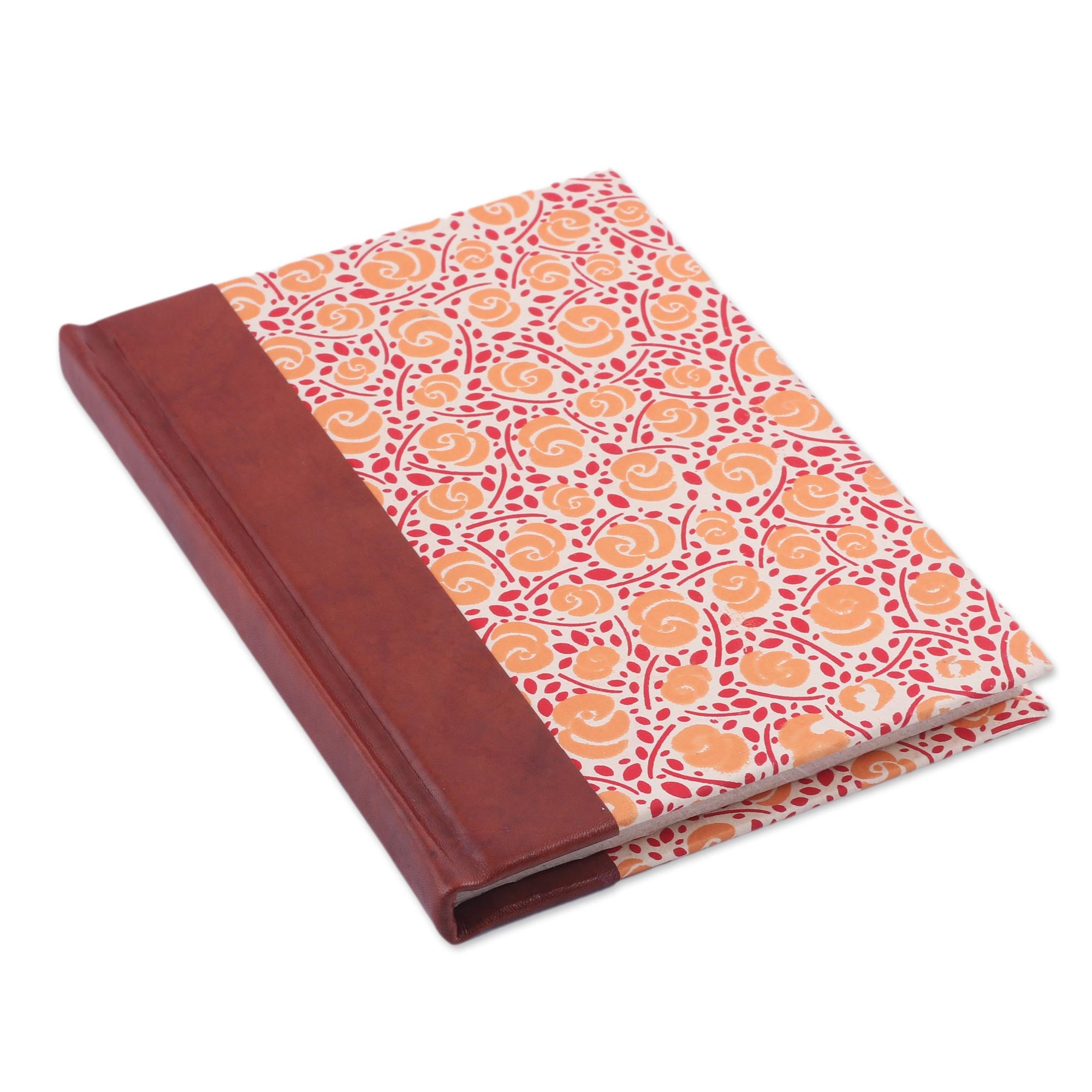 Premium Handcrafted Floral Leather Journal – Artisan-Crafted in India