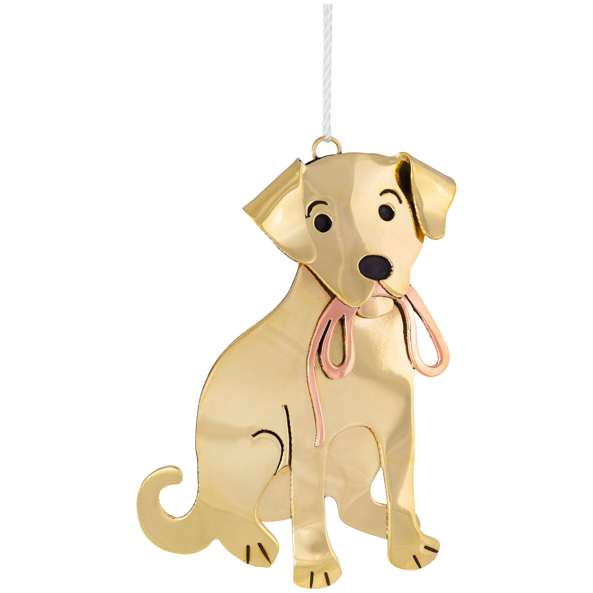 Premium Mixed Metal Dog Breed Ornament | Handmade Fair Trade Decor