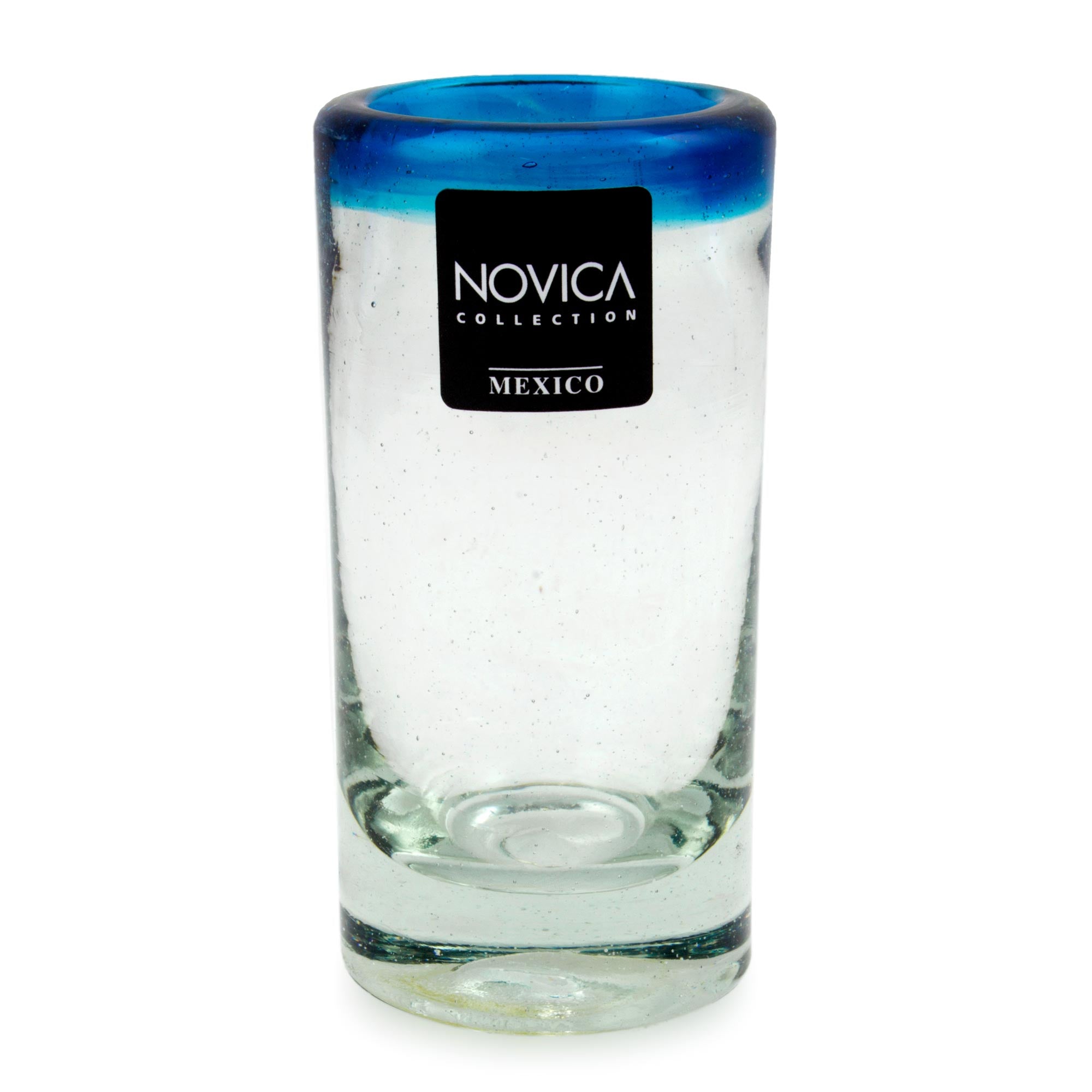 Premium Aquamarine Hand-Blown Tequila Shot Glasses Set of 6 - Ultimate Party Upgrade