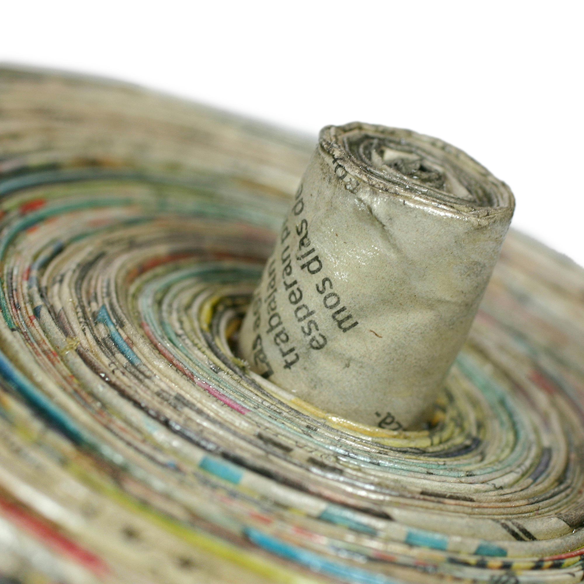 Premium Handcrafted Recycled Newspaper Basket from Guatemala | Eco-Friendly Decorative Storage