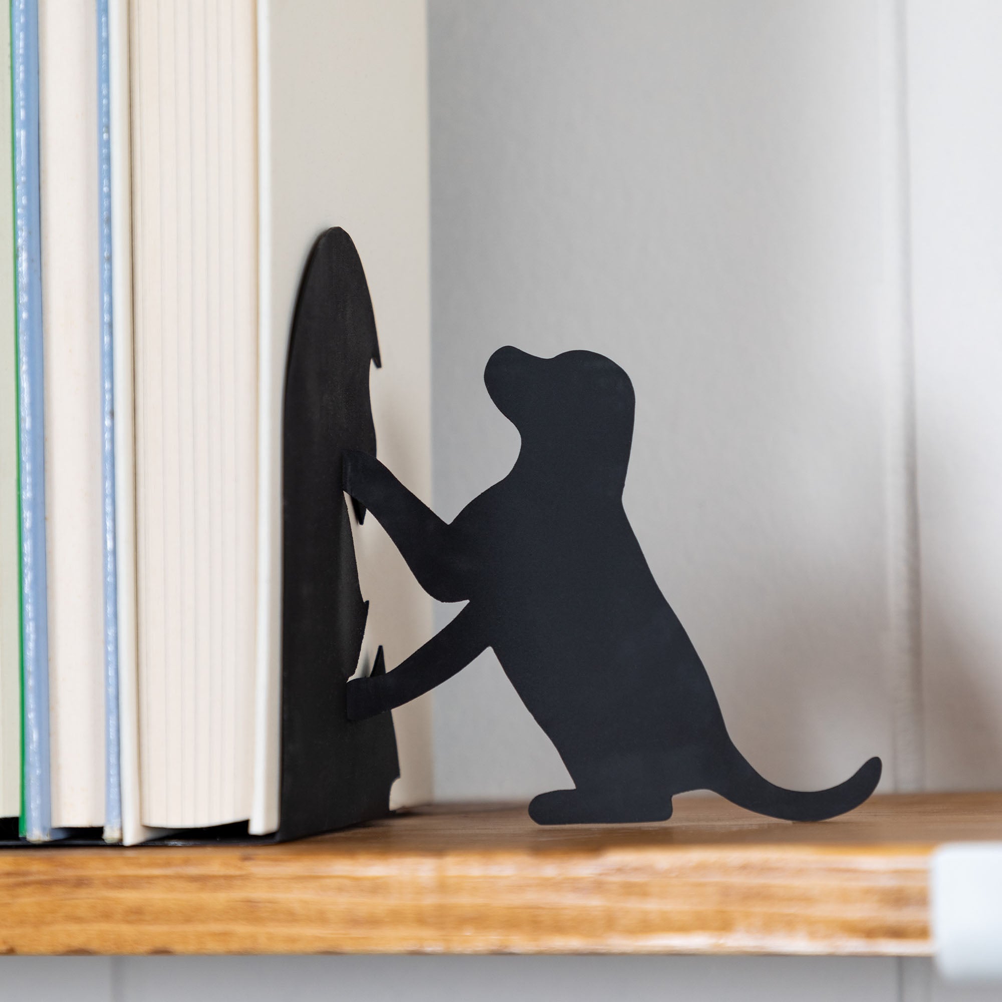 Premium Handcrafted Metal Pet Bookends - Cats & Dogs